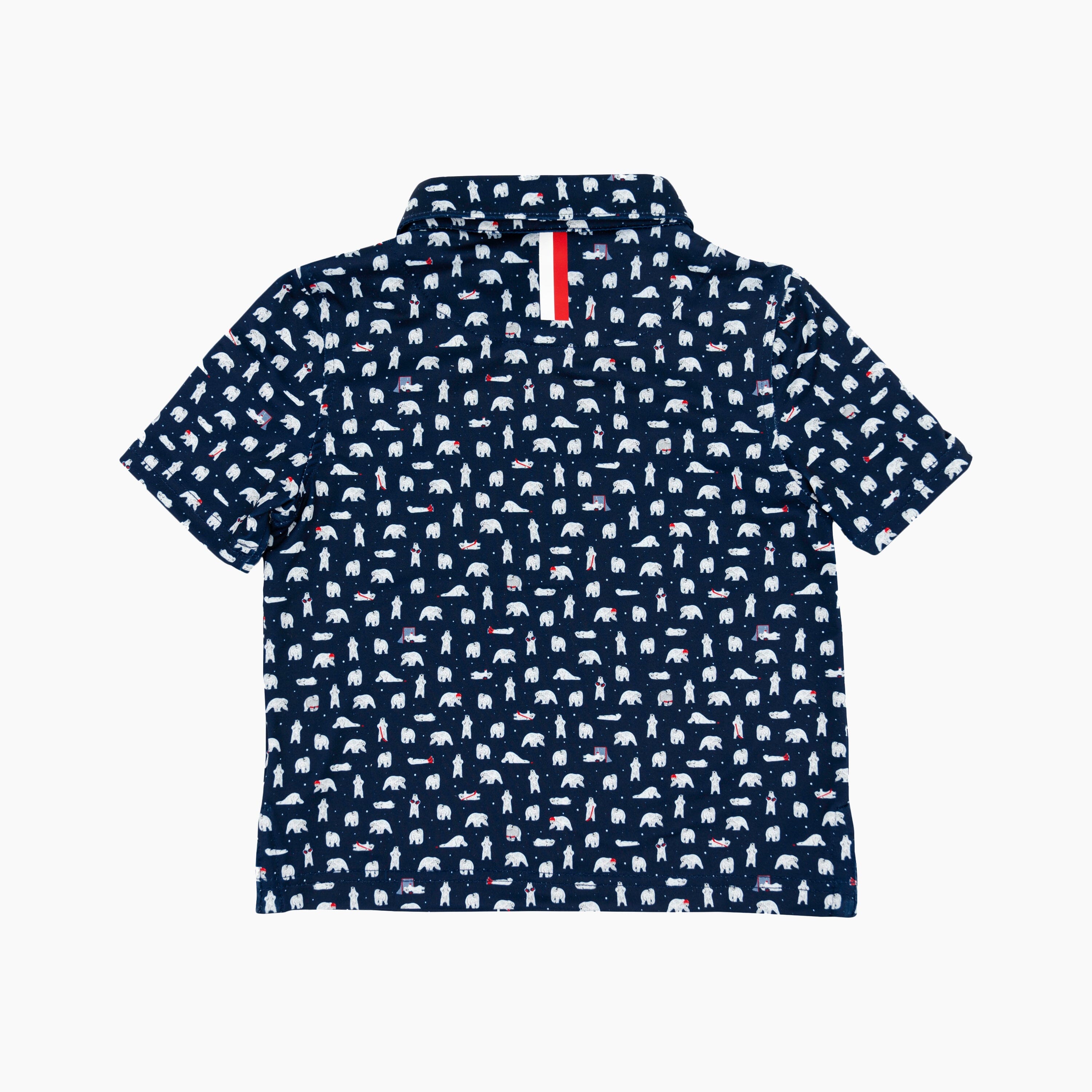 Alternative view of The Lil' Polar Puck | Performance Polo | The Polar Puck - Fleet Navy