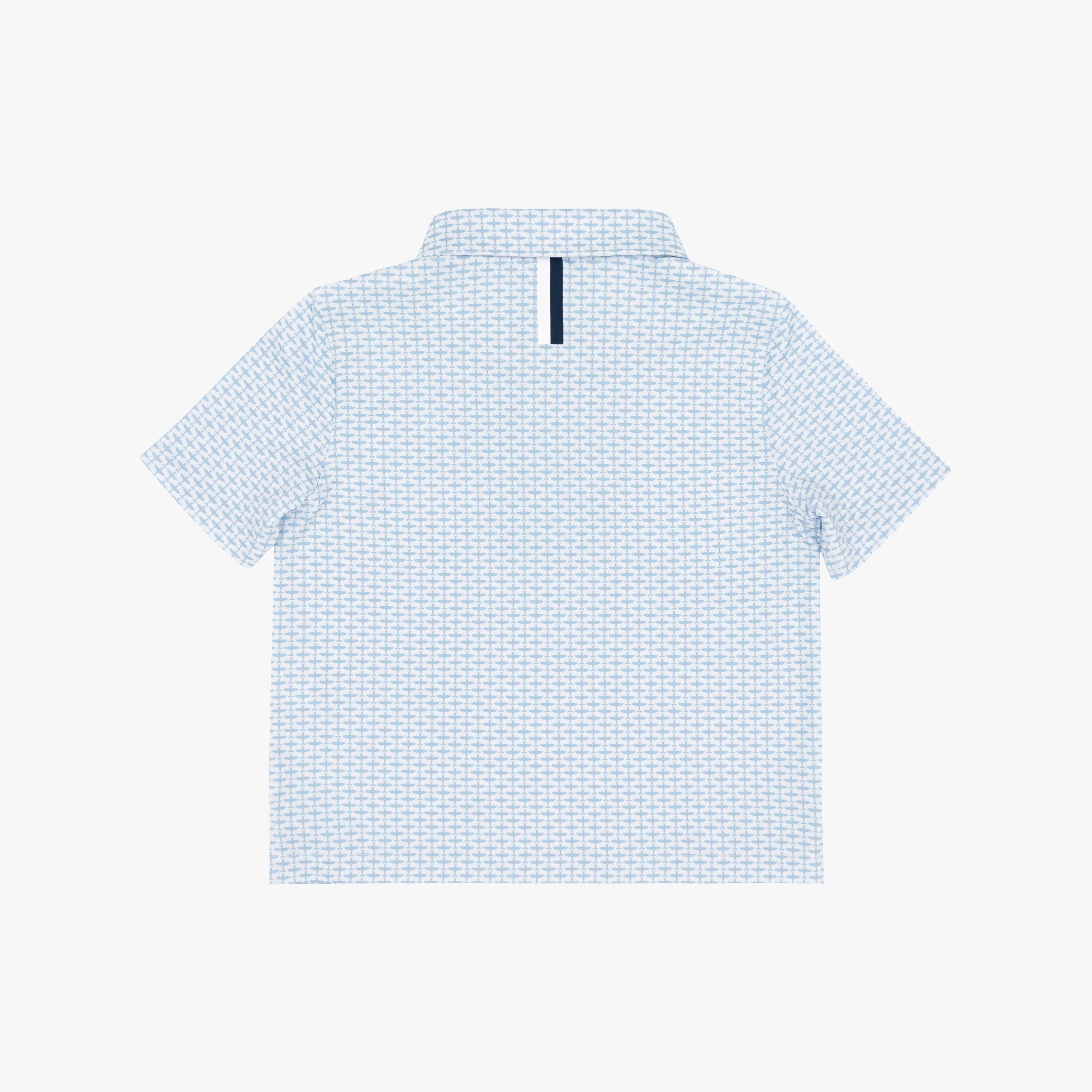 Alternative view of The Lil' Thunderbolt | Performance Polo | The Thunderbolt - White/Zenith Blue