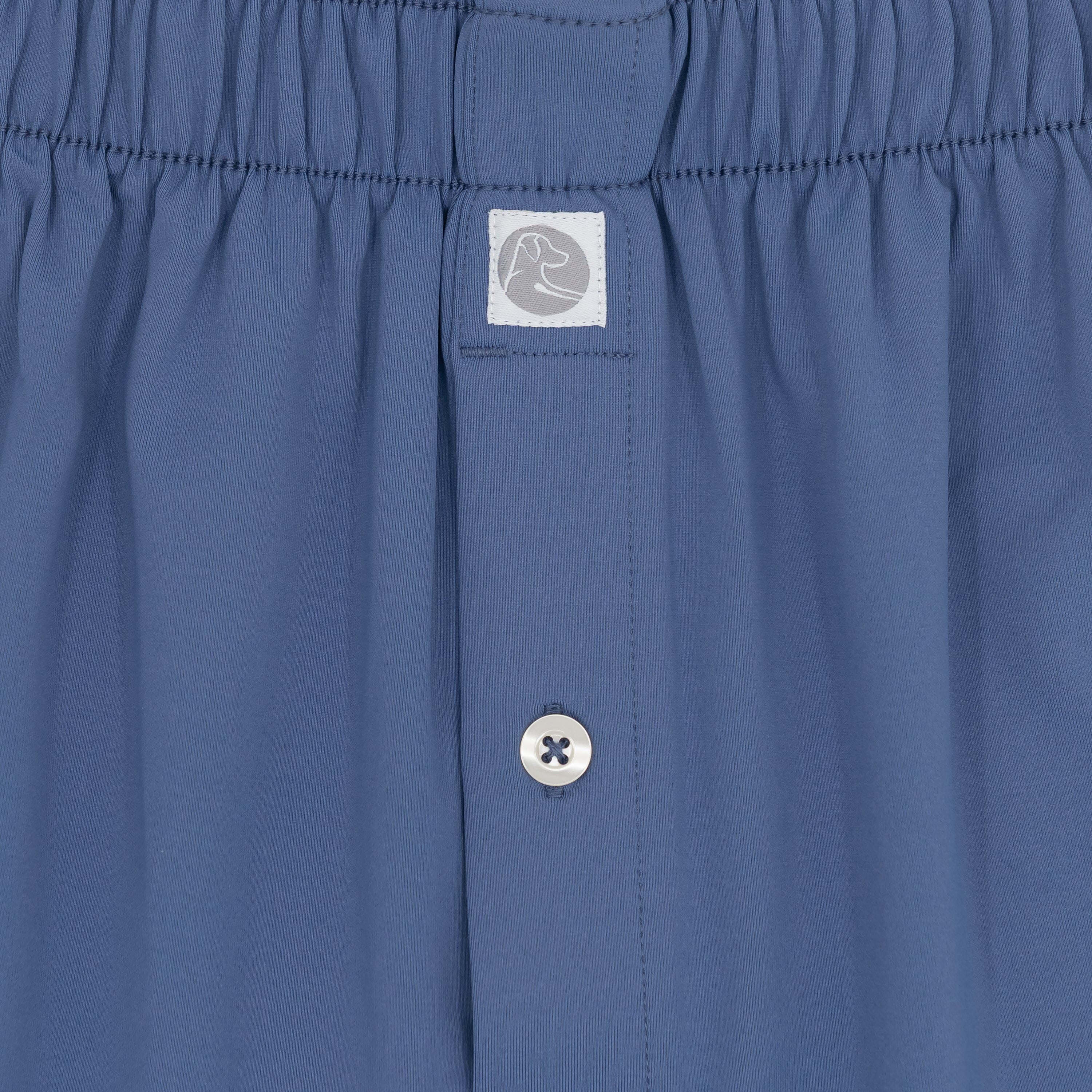 Alternative view of Breeze Performance Boxer | Solid - Coastal Blue
