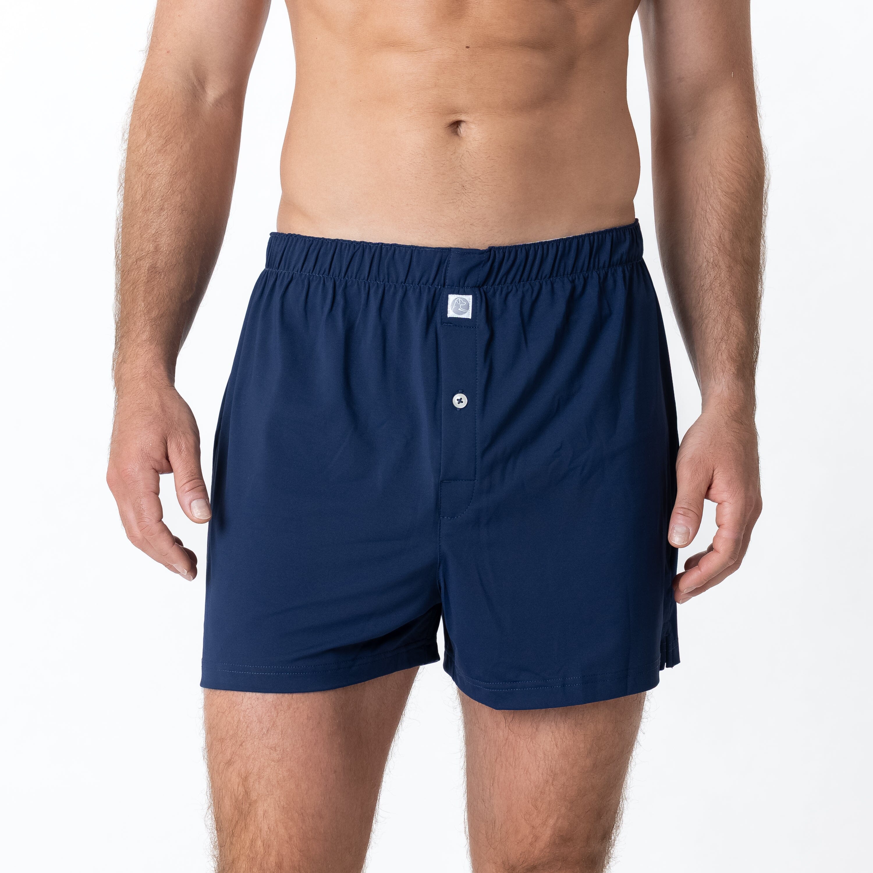 Alternative view of Breeze Performance Boxer | Solid - Fleet Navy