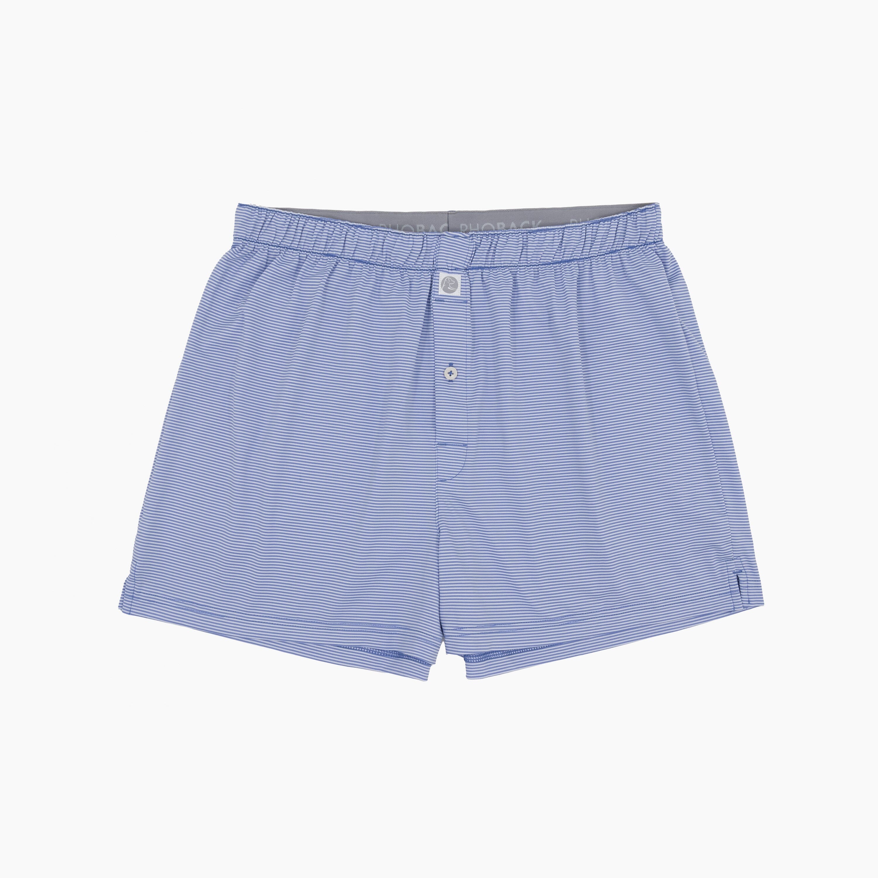 Breeze Performance Boxer | The Crispy Stripe - Lavender Blue/White