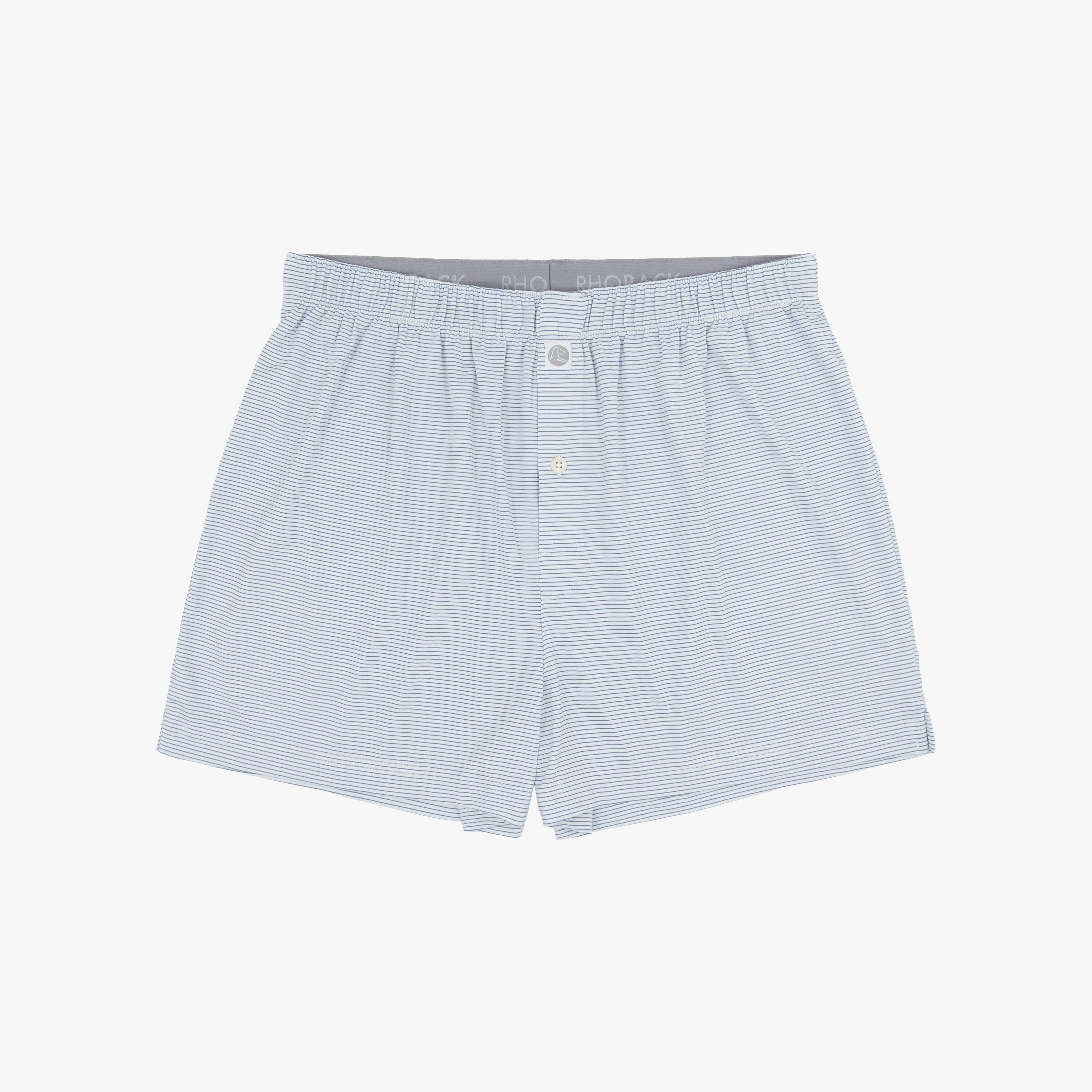 Breeze Performance Boxer | The Shell Stripe - White/Coastal Blue