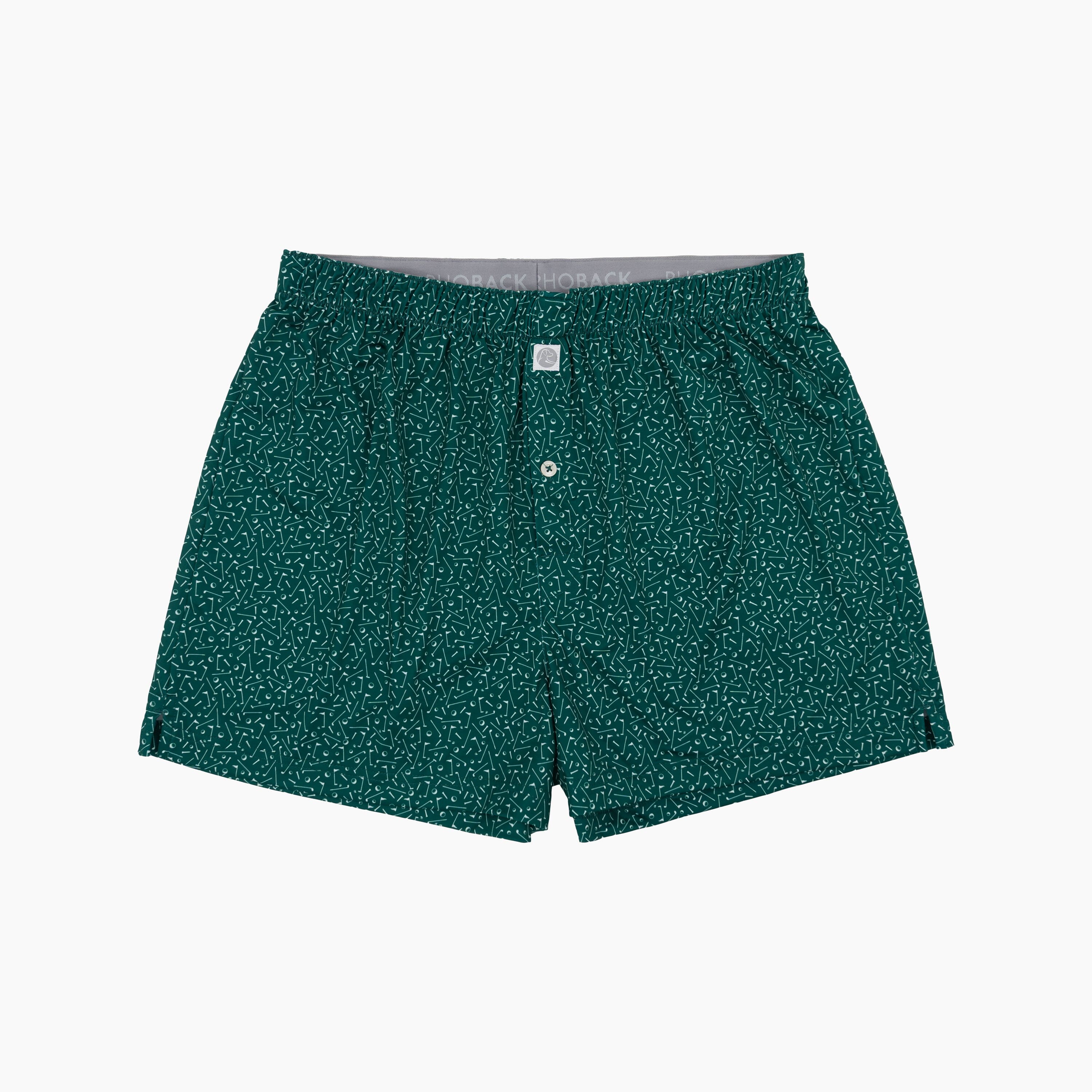 Breeze Performance Boxer | The Mulligan - Fairway Green/White