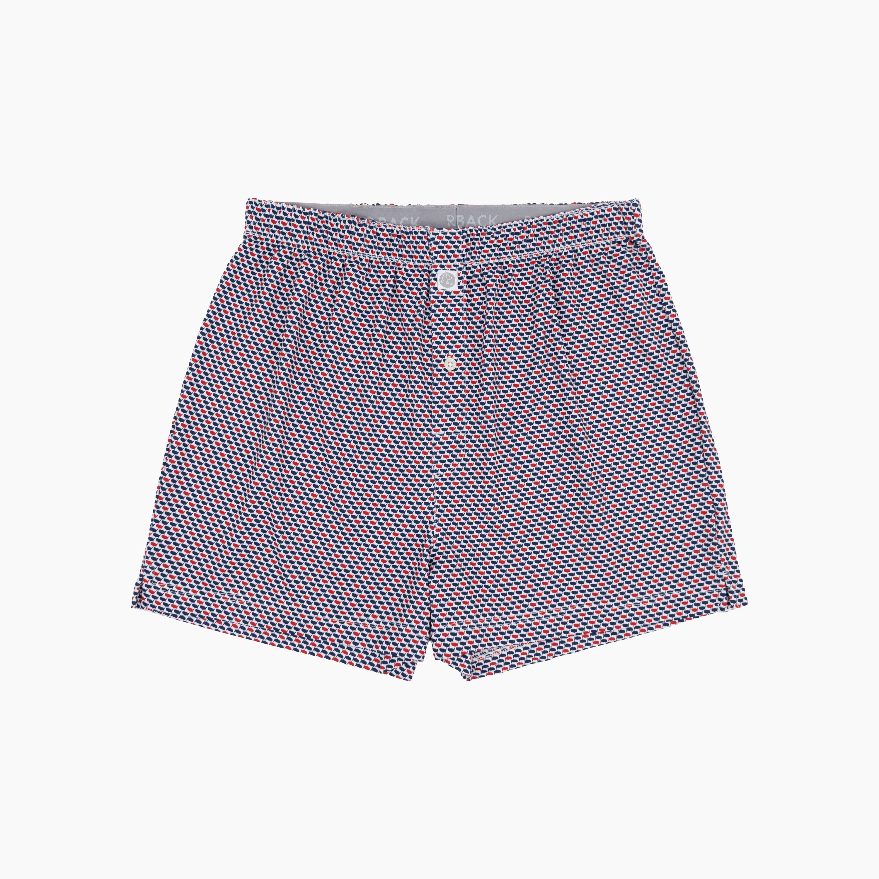 Breeze Performance Boxer | The 1776 - Admiral Navy/Classic Red