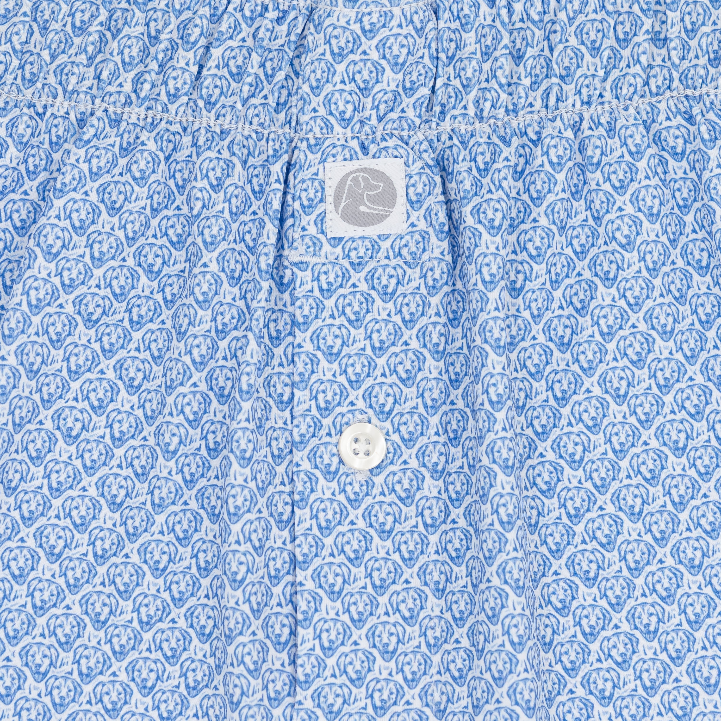 Alternative view of Breeze Performance Boxer | The Biscuit - White/Caicos Blue