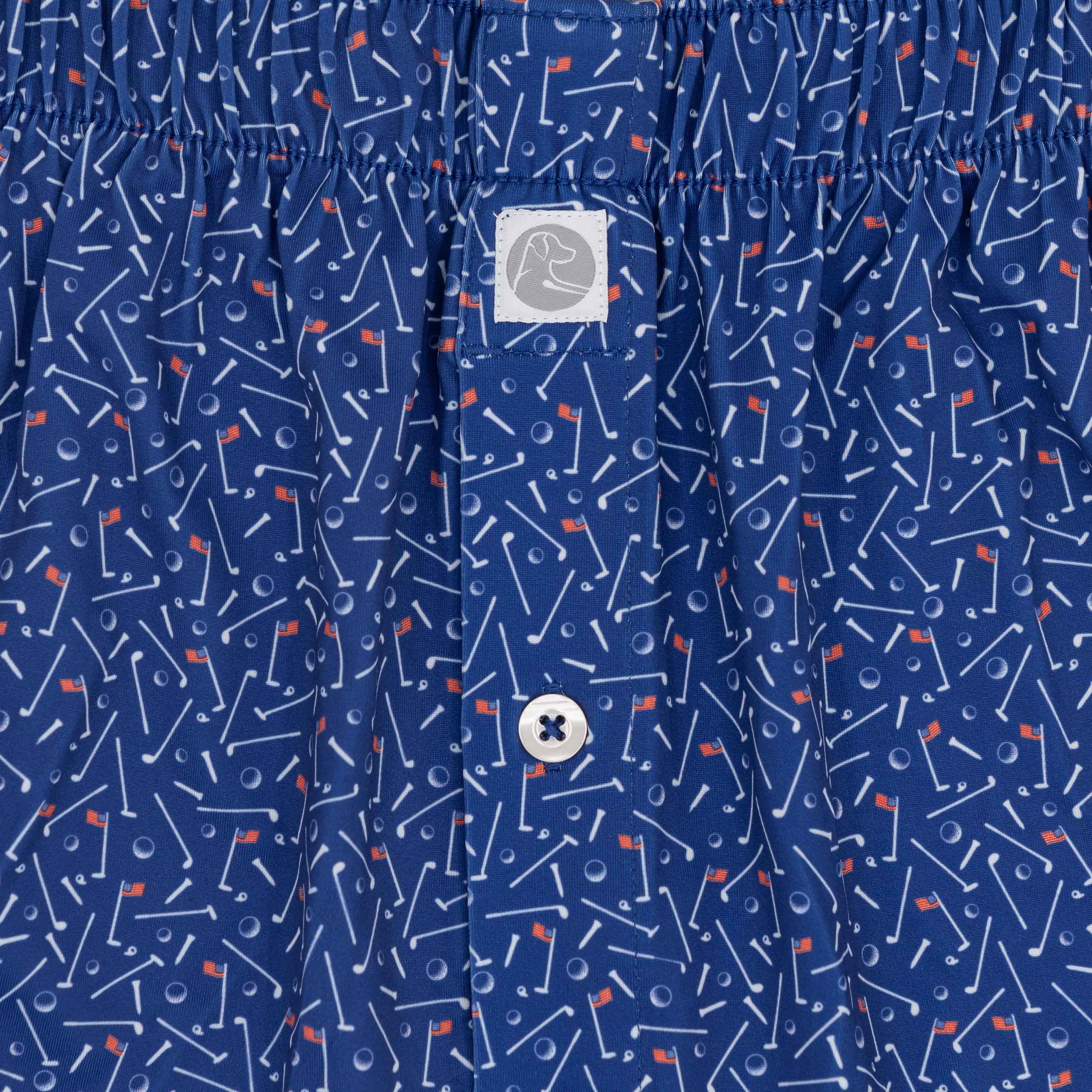 Alternative view of Breeze Performance Boxer | The Mulligan - Deep Blue/White