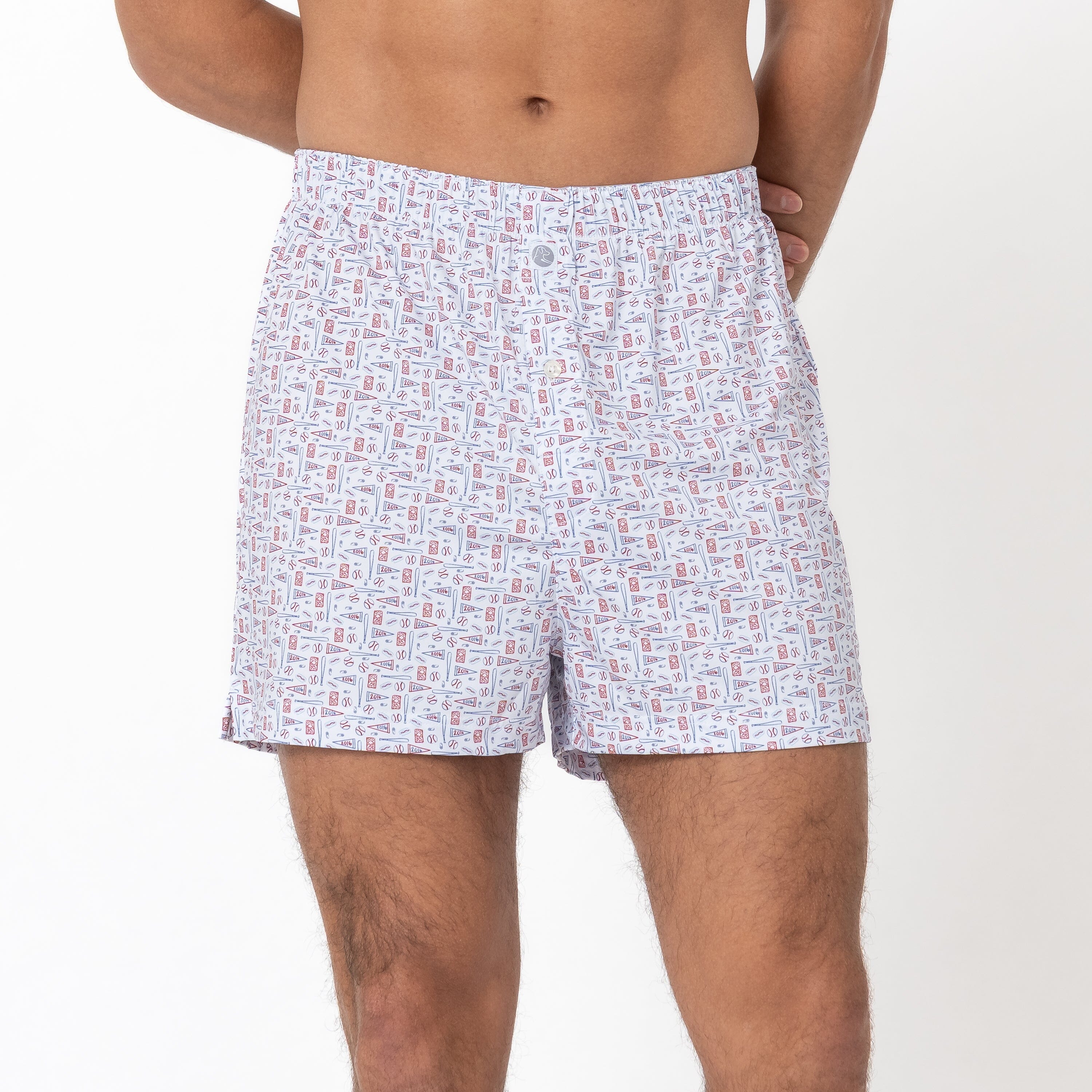 Alternative view of Breeze Performance Boxer | The Pennant Race - White/Short Stop Blue
