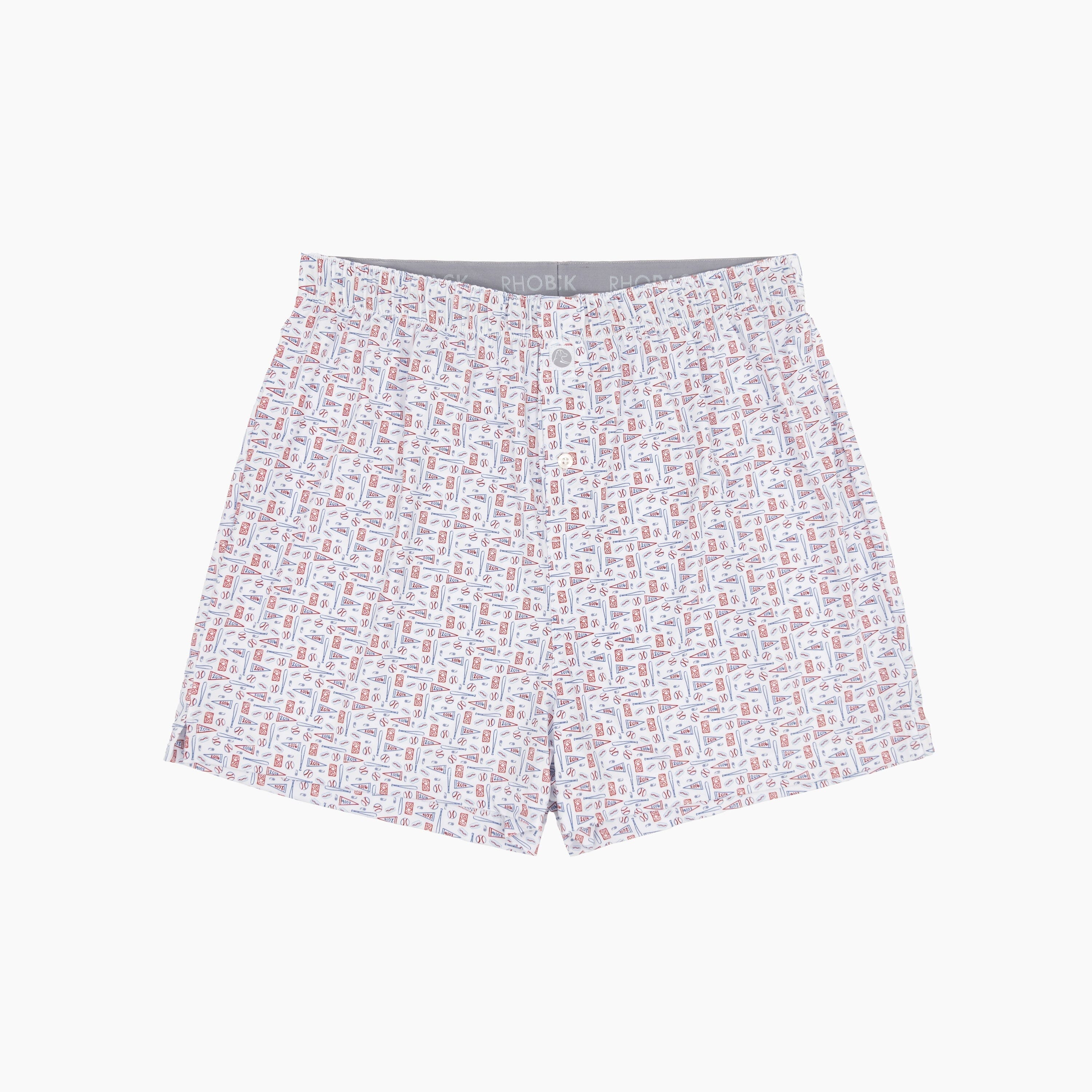 Breeze Performance Boxer | The Pennant Race - White/Short Stop Blue