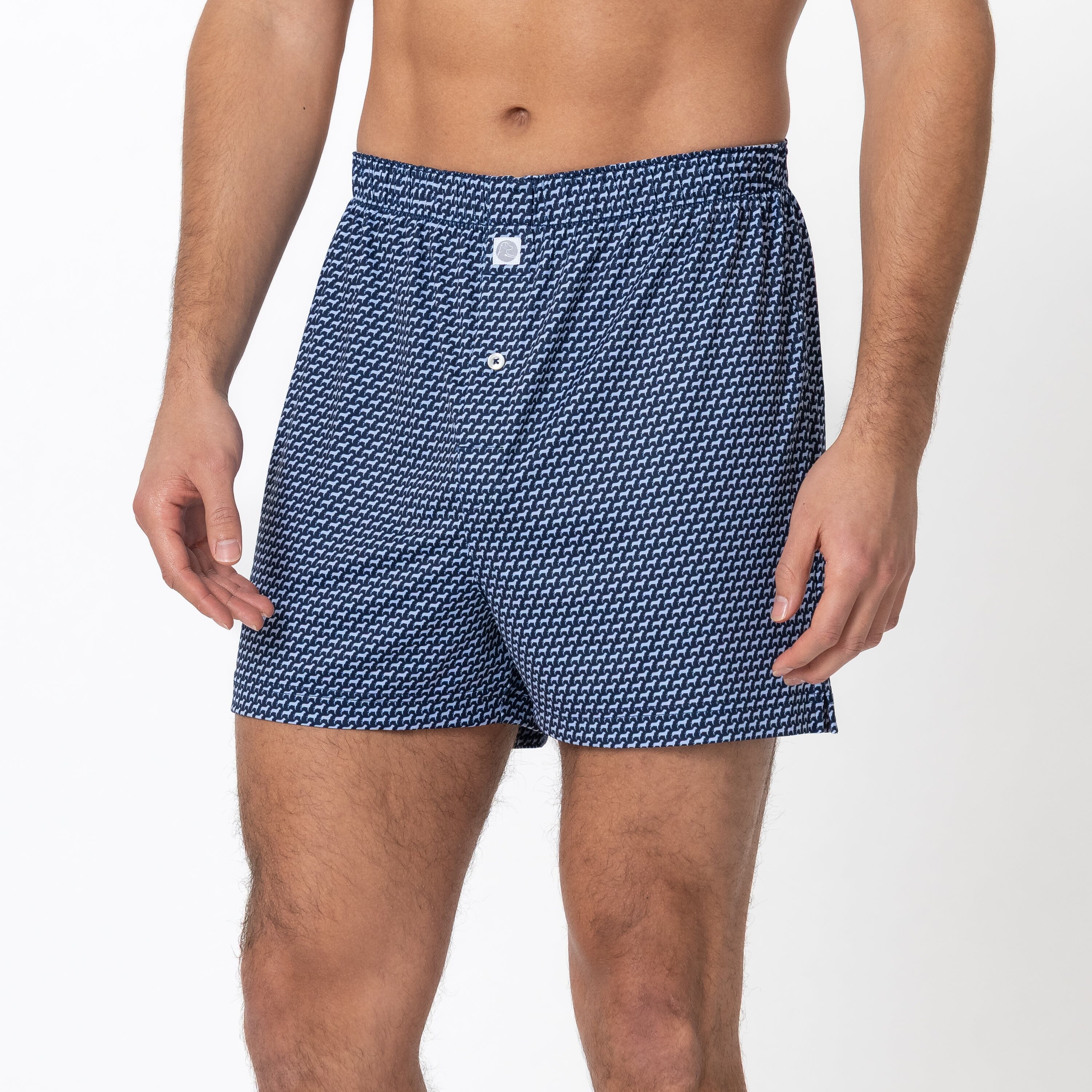 Alternative view of Breeze Performance Boxer | The Tail Wagger - Fleet Navy/Baby Blue