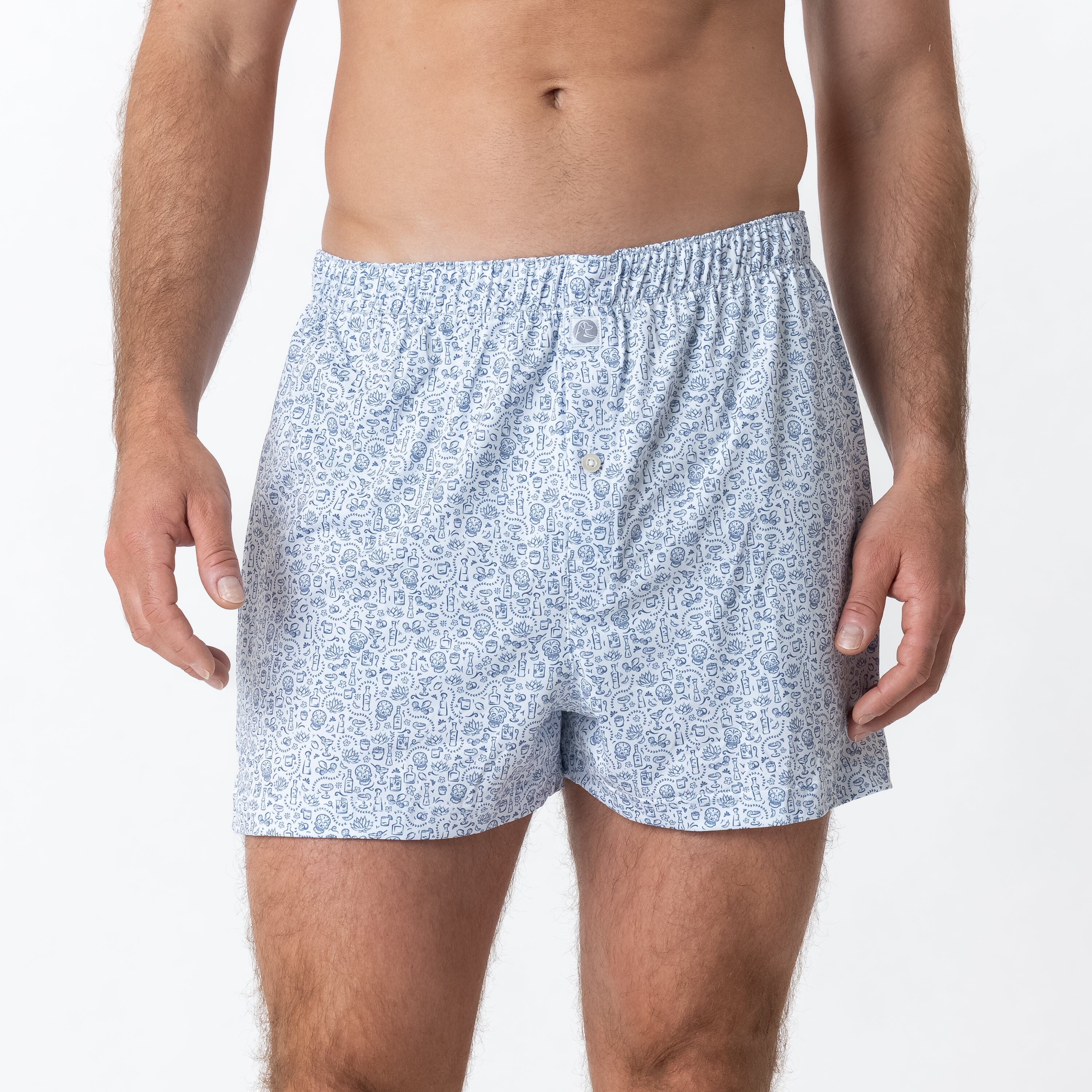 Alternative view of Breeze Performance Boxer | The Tequila - White/Short Stop Blue