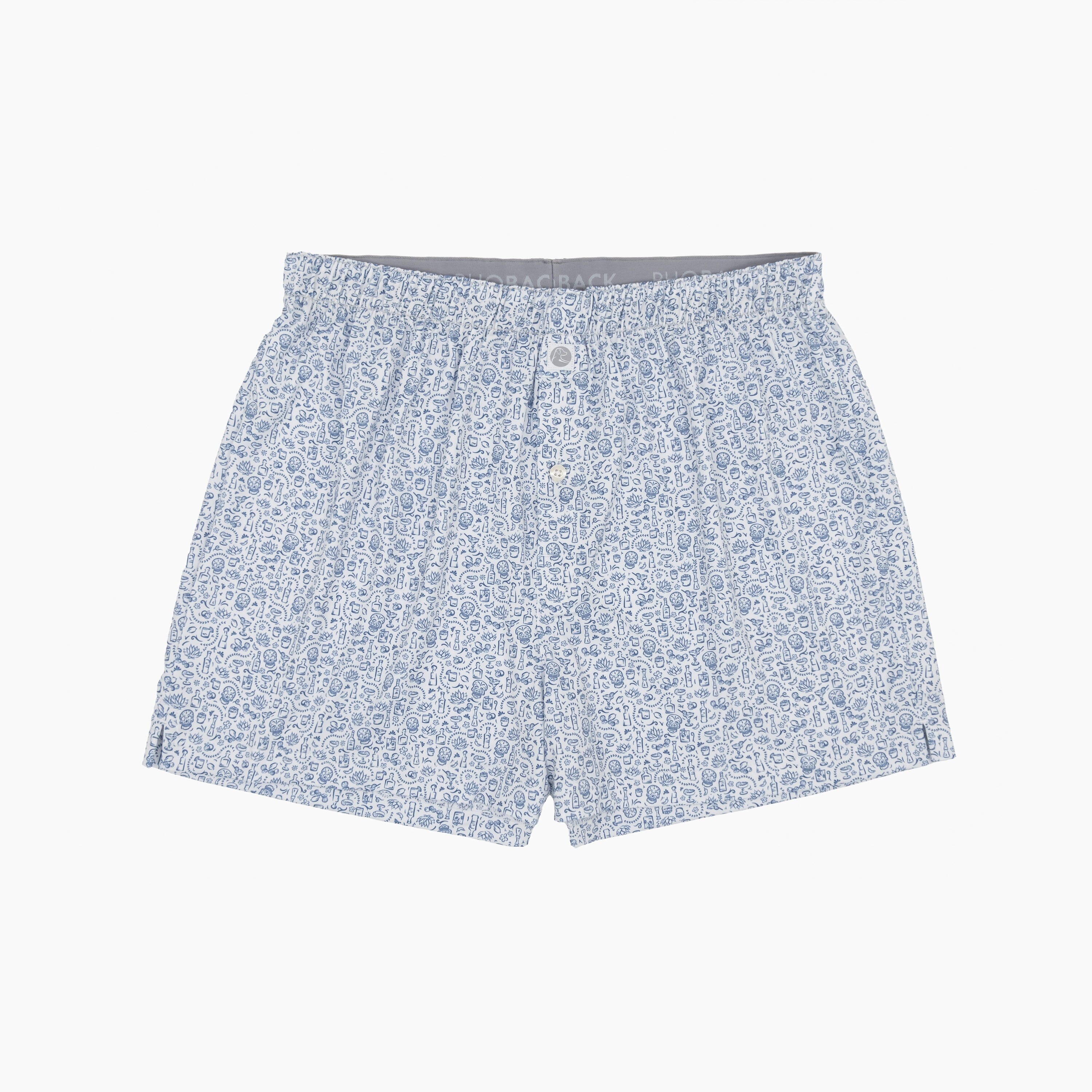 Breeze Performance Boxer | The Tequila - White/Short Stop Blue