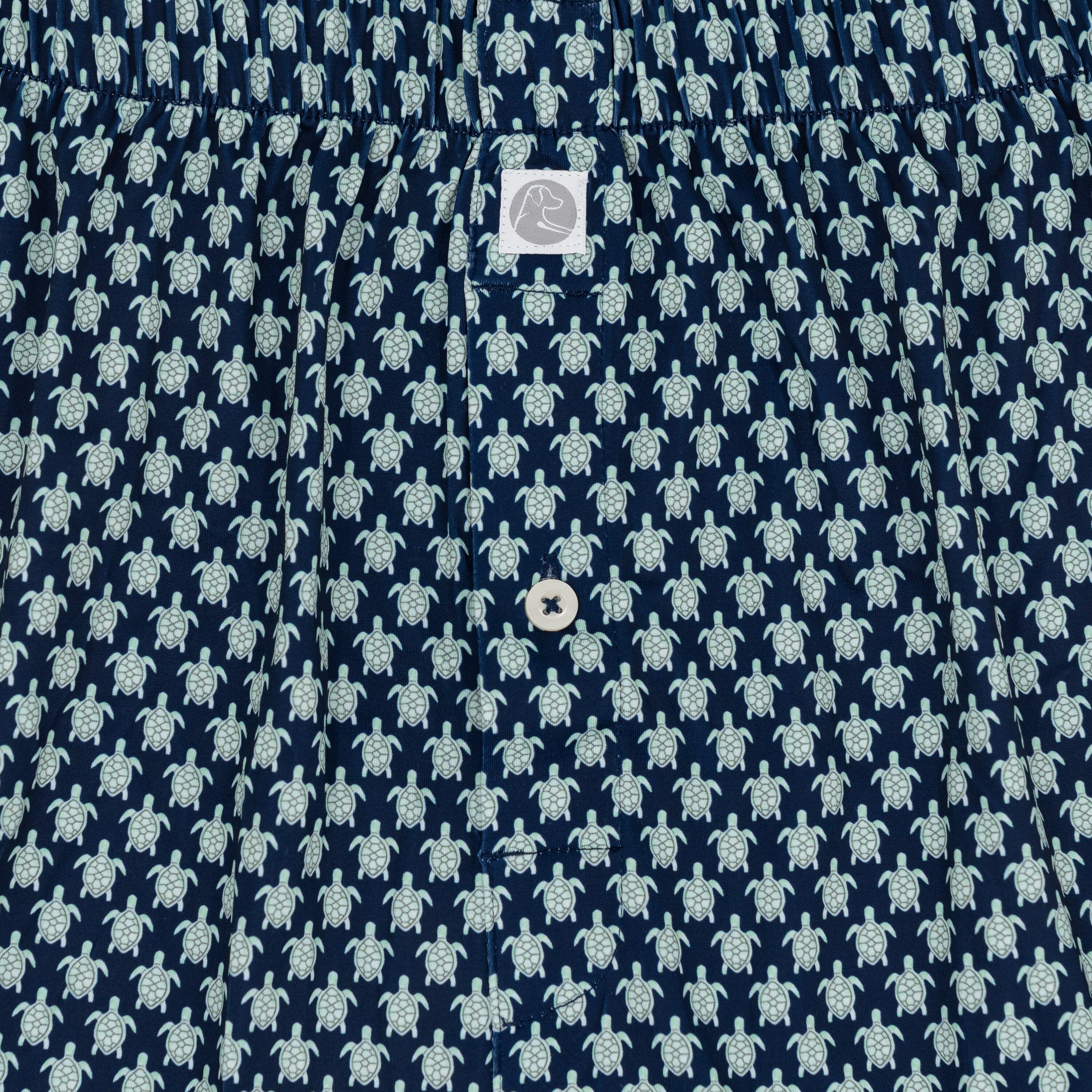 Alternative view of Breeze Performance Boxer | The Noggin - Fleet Navy/Antigua Green