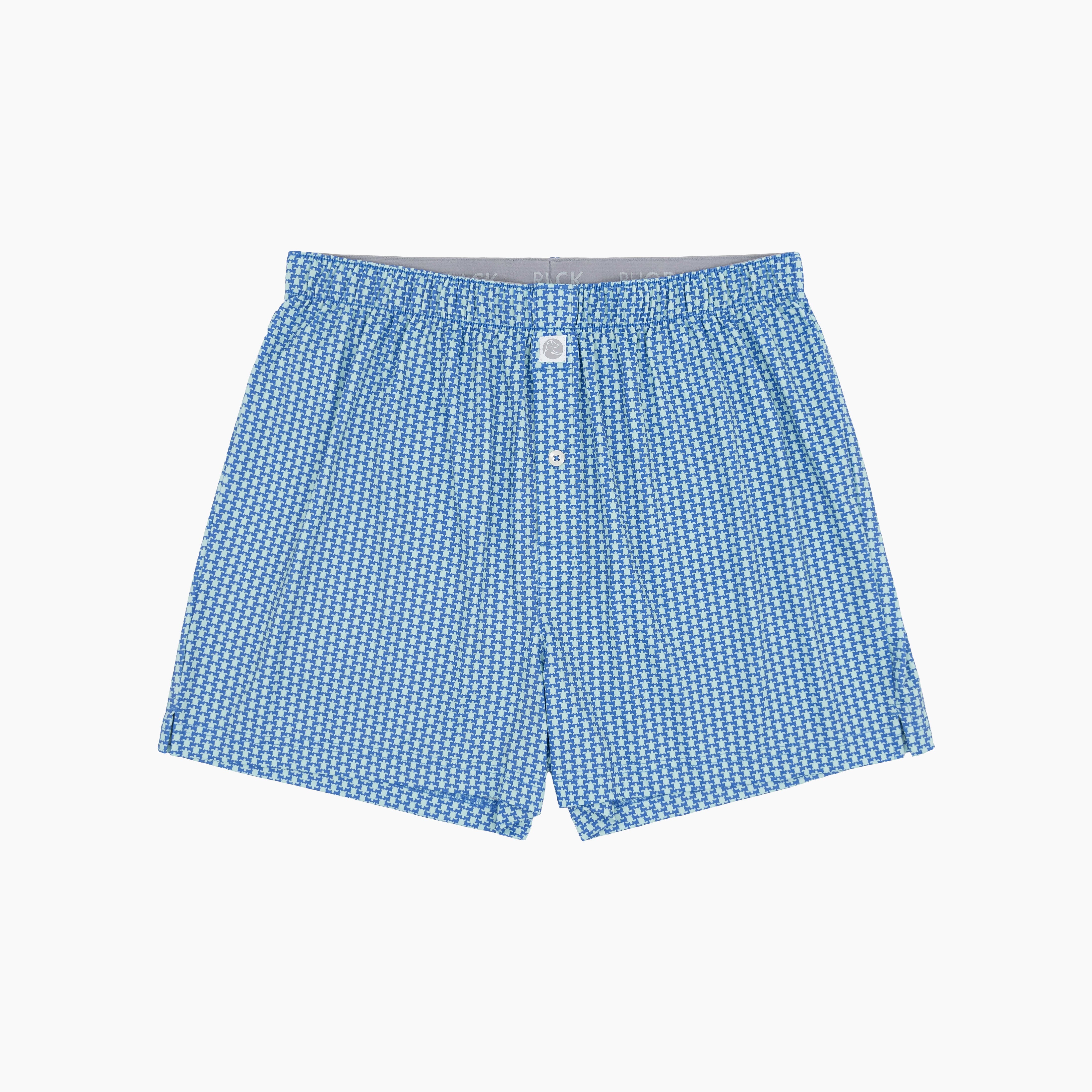 Breeze Performance Boxer | The Turtle Tile - Bunker Blue/Antigua Green