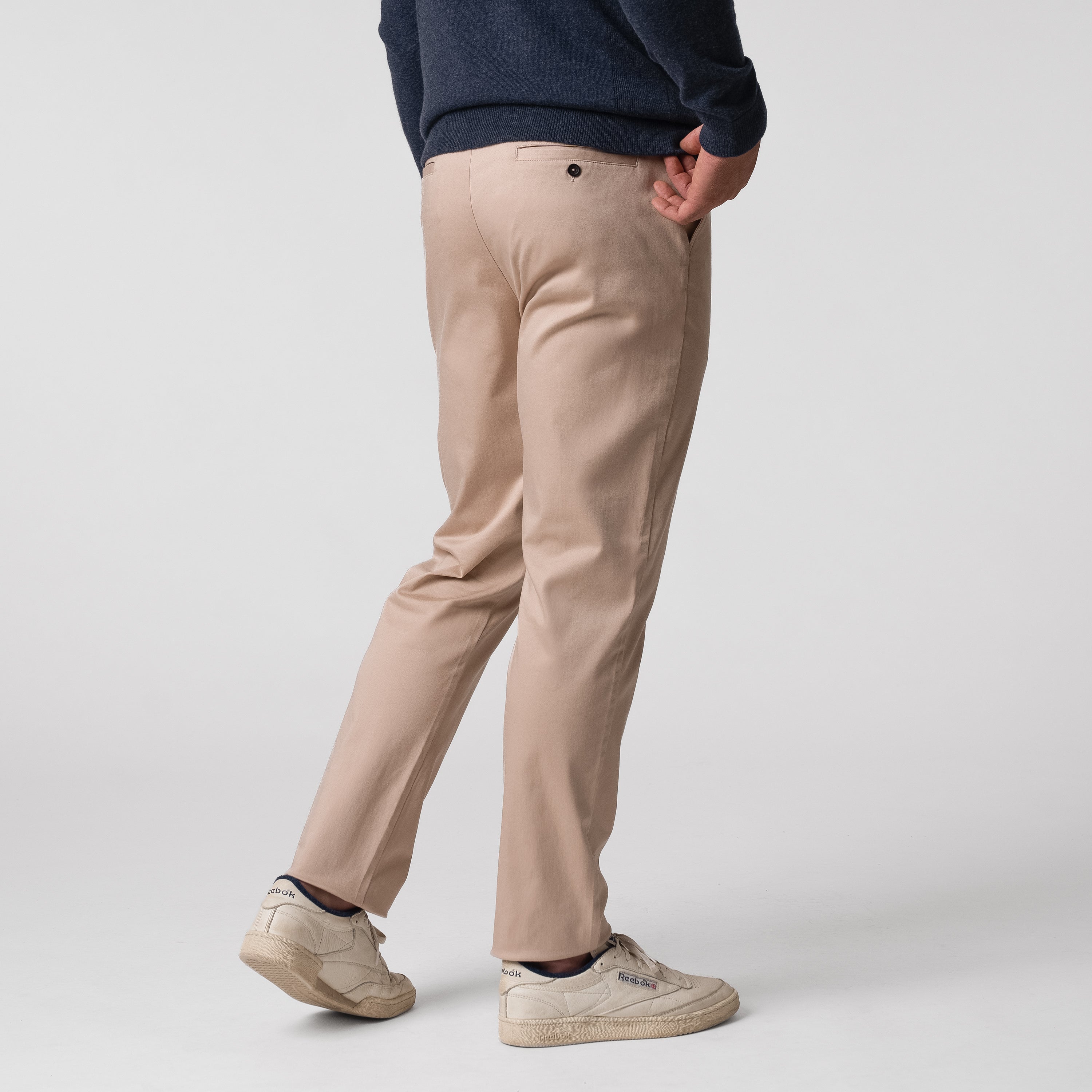 Alternative view of Preston Stretch-Cotton Pant | Solid - Latte