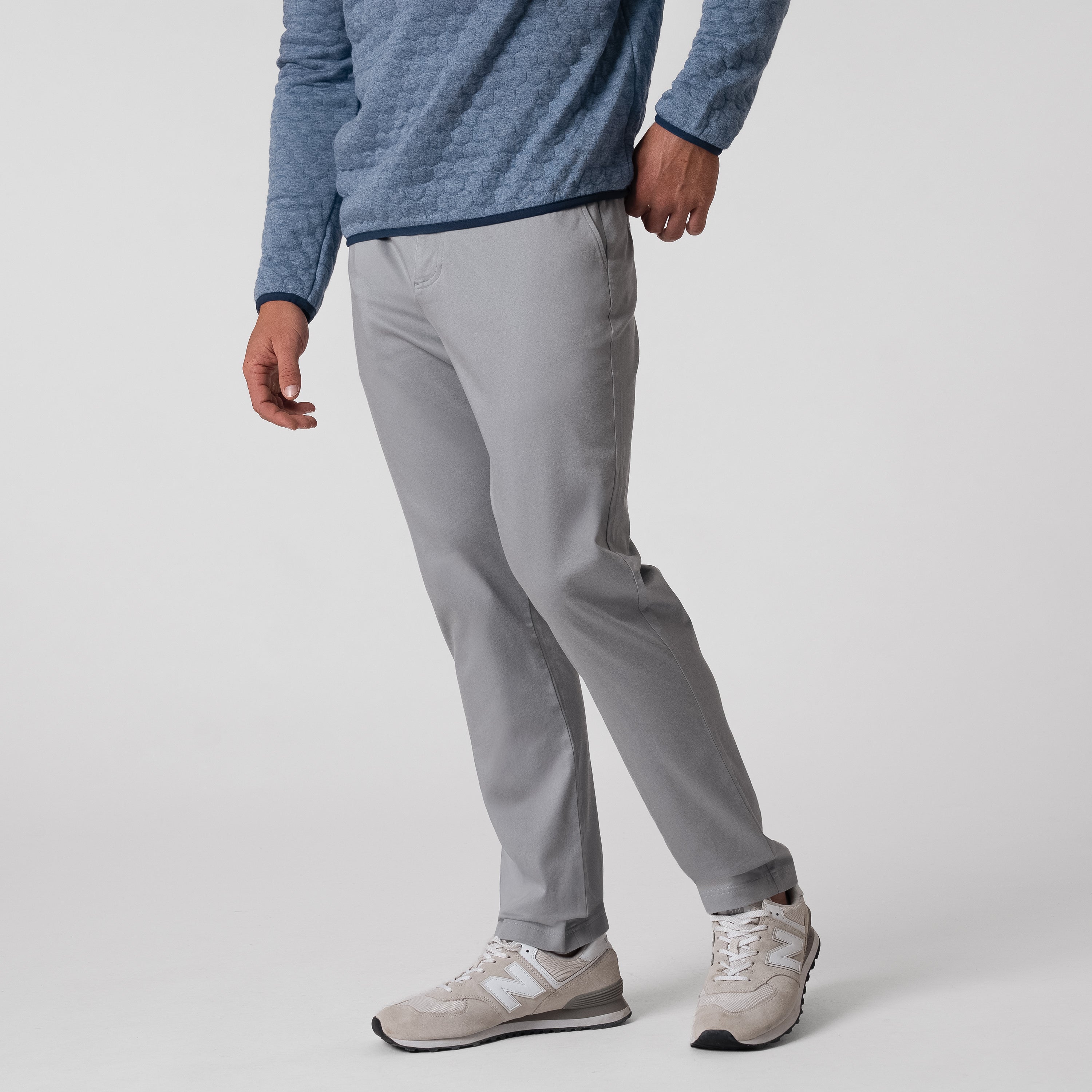 Preston Stretch-Cotton Pant | Solid - Stainless Steel