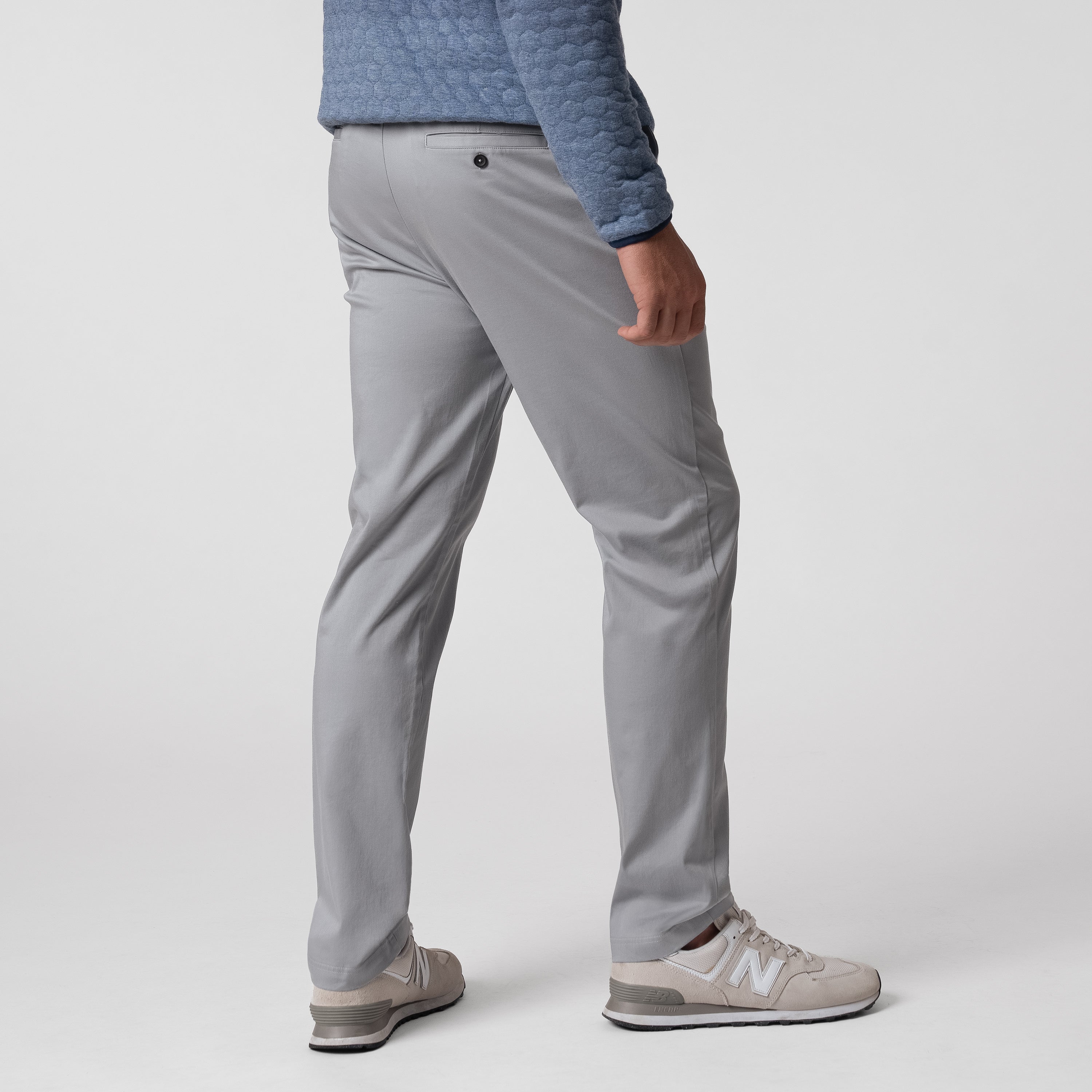 Alternative view of Preston Stretch-Cotton Pant | Solid - Stainless Steel