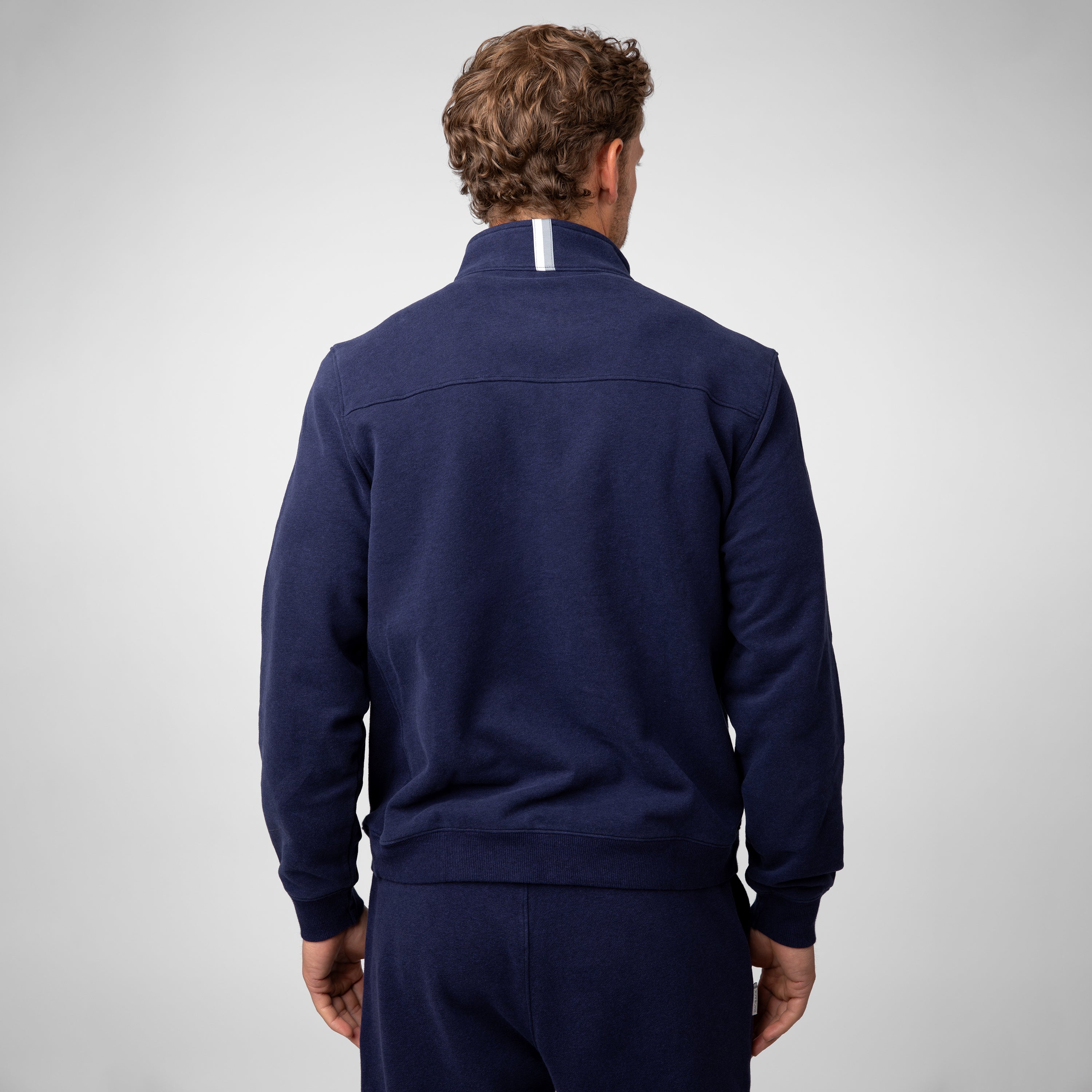 Alternative view of Ready Half-Zip | Heather - Indigo Blue - RBUSA ARCH 1 WHITE