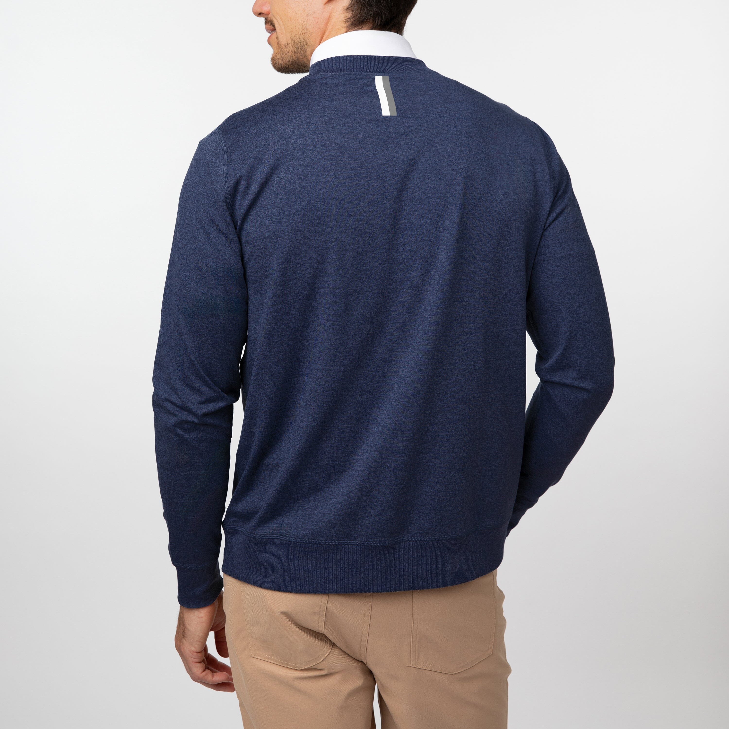 Alternative view of Pace Performance Crew | Heather - Fleet Navy/Nightshade
