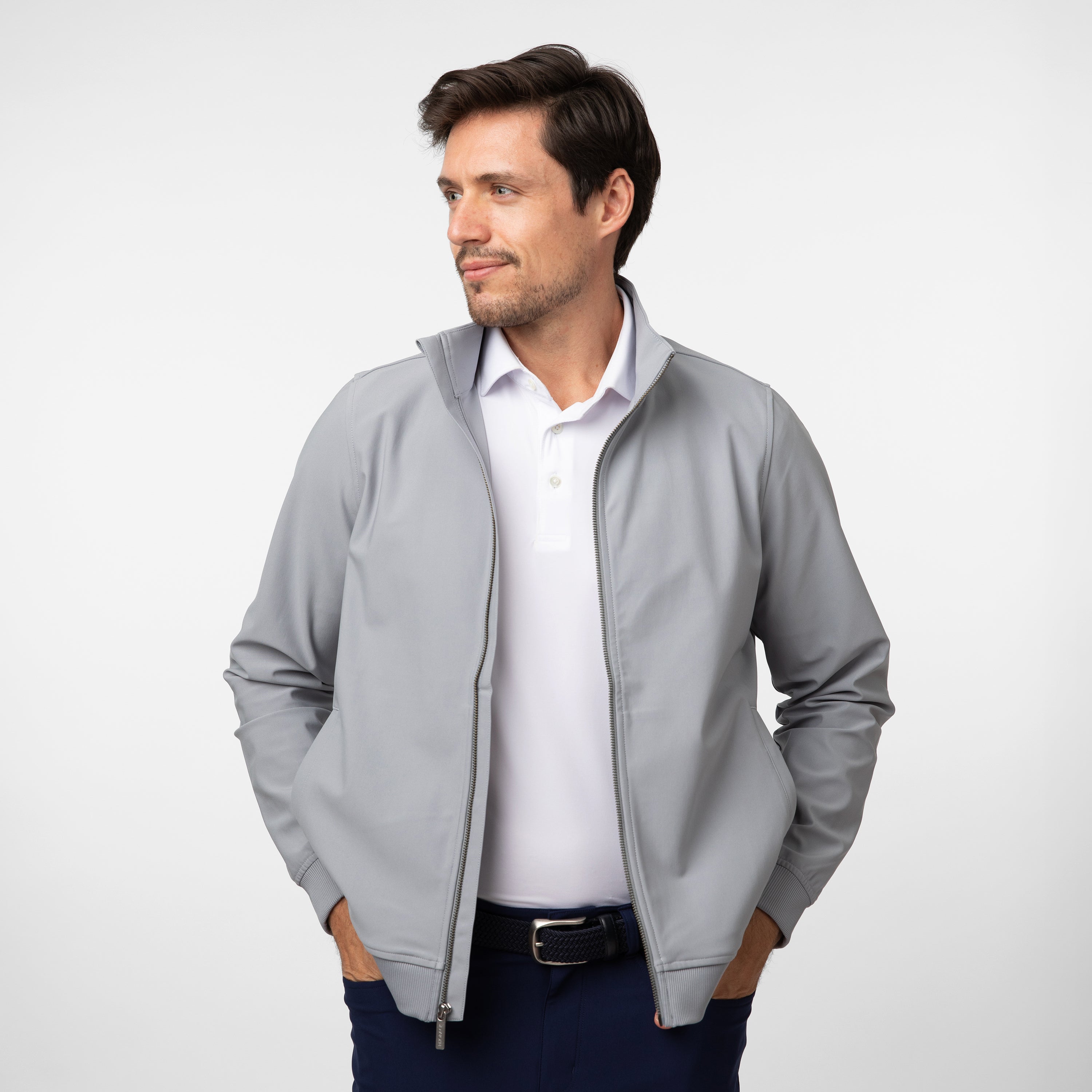 Delta Bomber Jacket | Solid - Stainless Steel