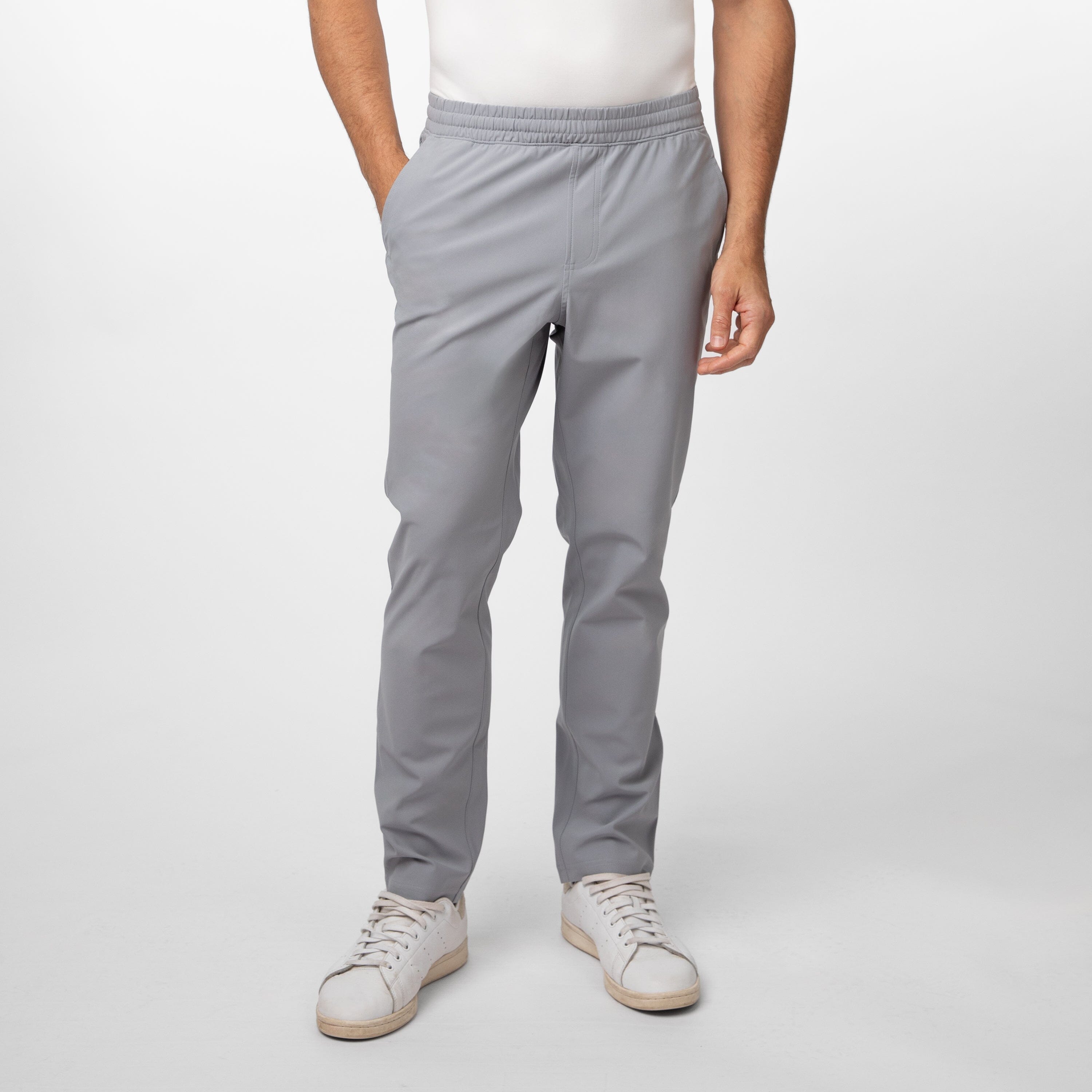 Delta Performance Pull-On Pant | Solid - Stainless Steel