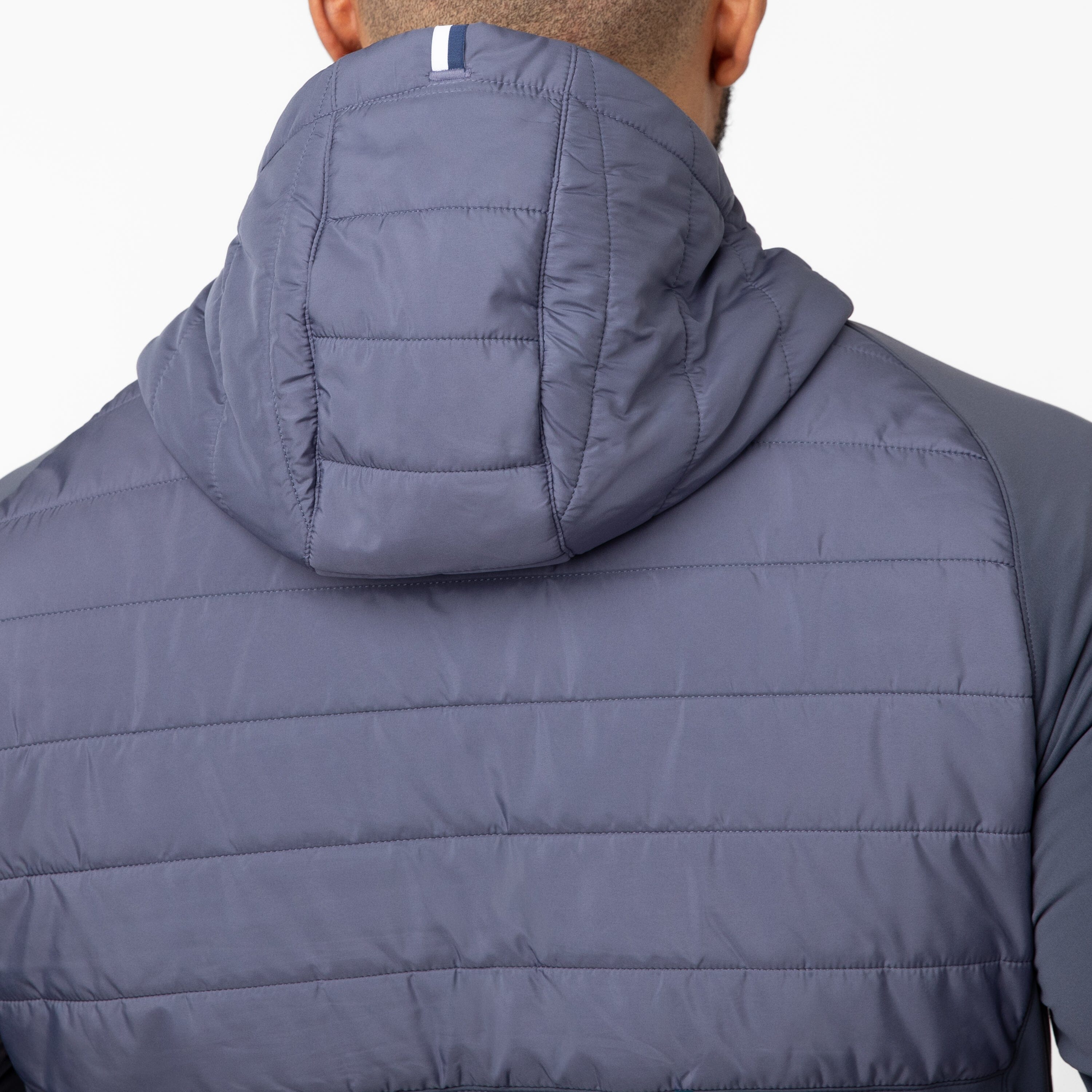 Alternative view of Fulton Hybrid Half-Zip Hoodie | Colorblock - Postgame Grey/Everest Grey