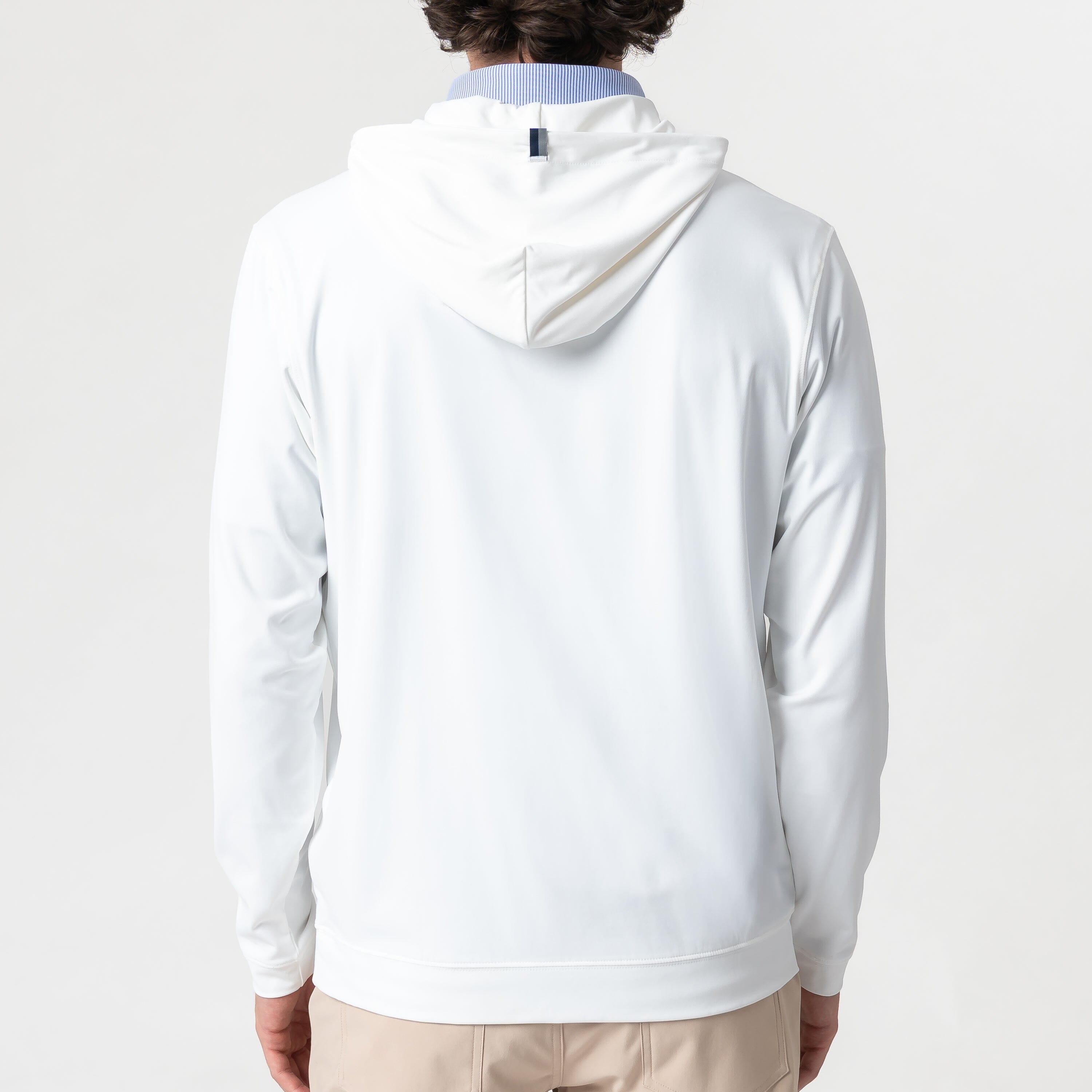 Alternative view of Highlands Performance Hoodie | Solid - White
