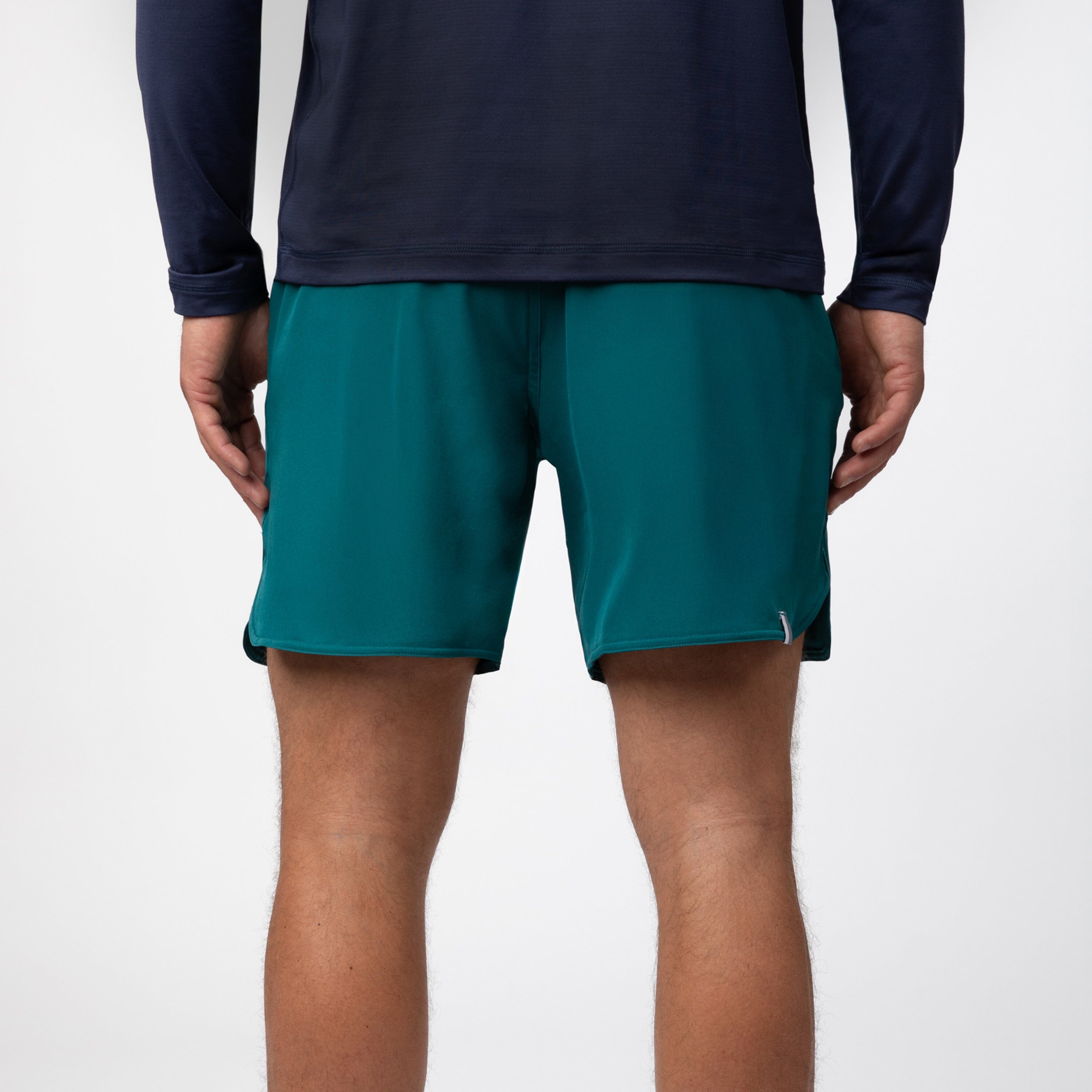 Alternative view of Grit Gym Short - 5" | Solid - Midnight Green