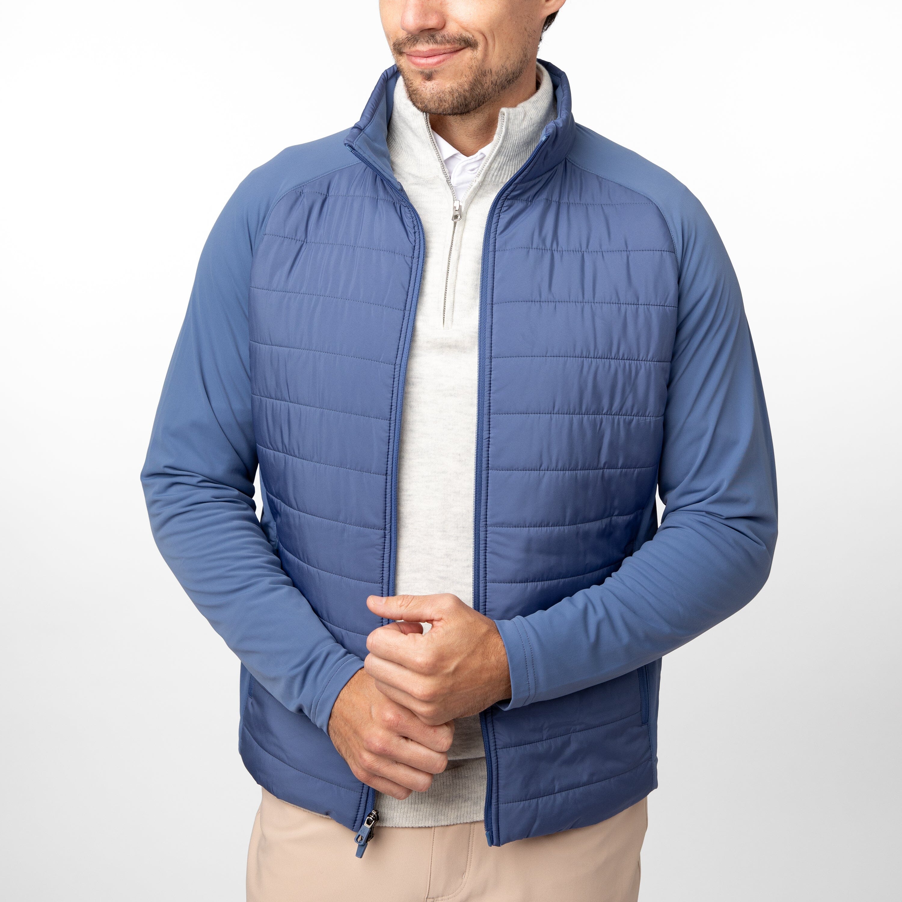 Fulton Hybrid Jacket | Solid - Coastal Blue