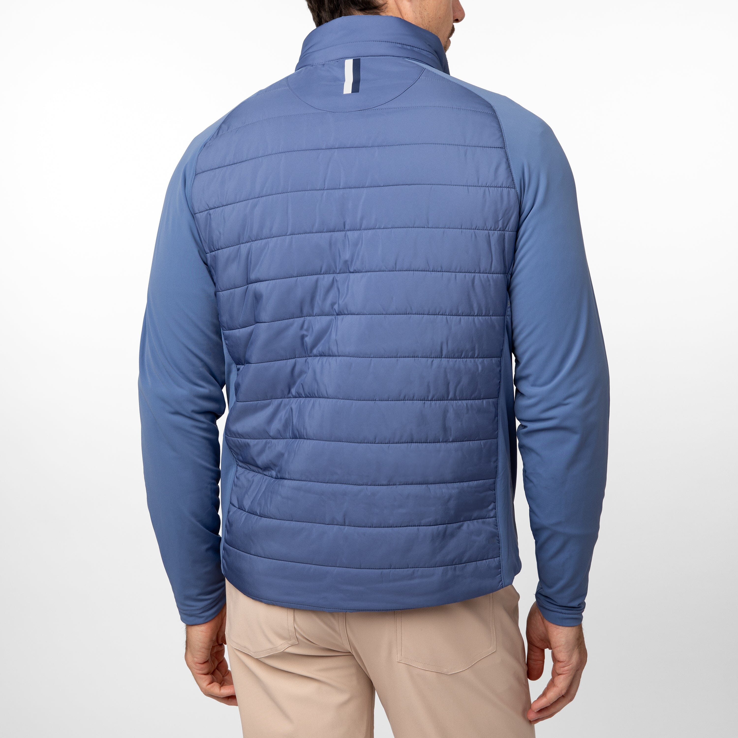 Alternative view of Fulton Hybrid Jacket | Solid - Coastal Blue