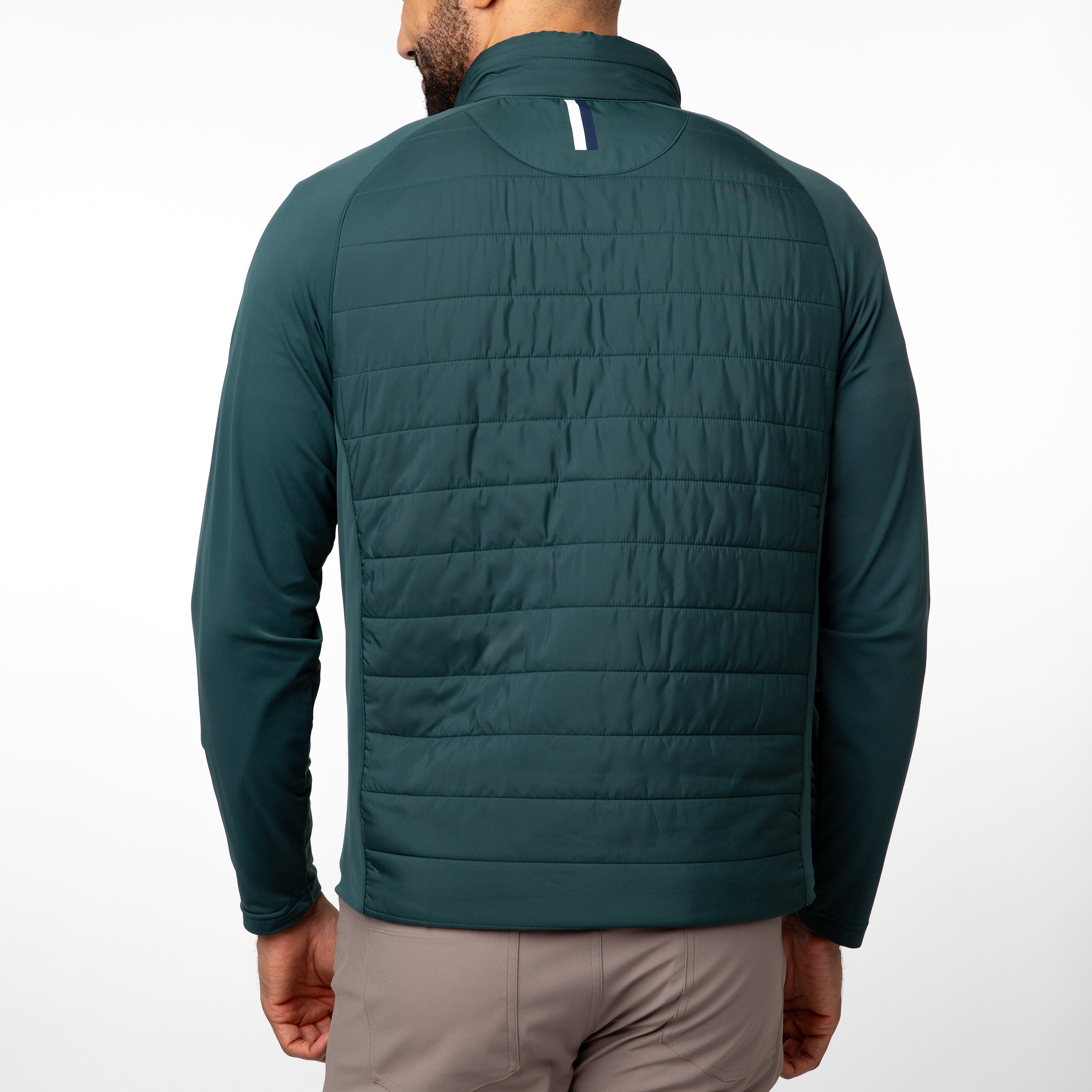 Alternative view of Fulton Hybrid Jacket | Solid - Ponderosa Green