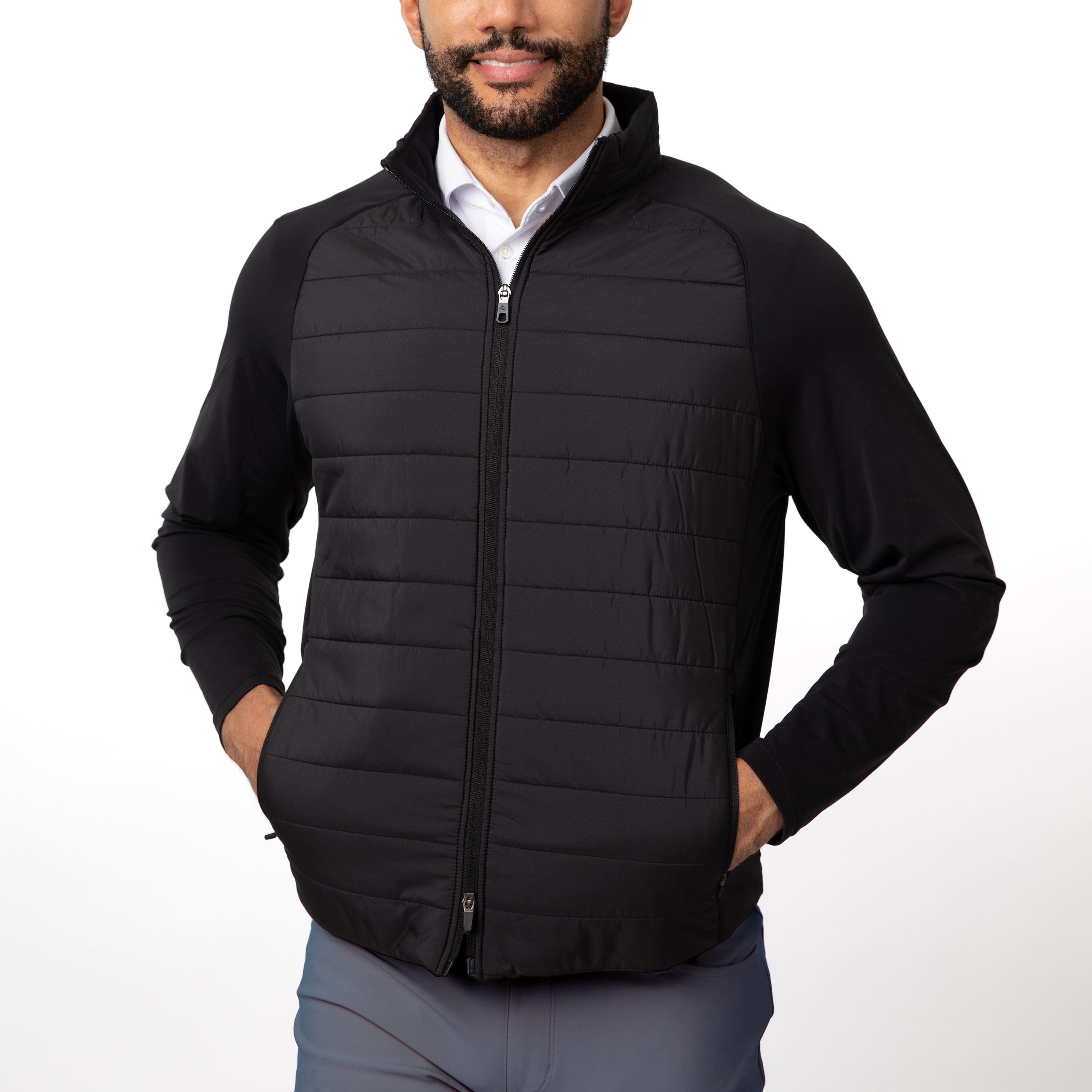 Fulton Hybrid Jacket | Solid - Black