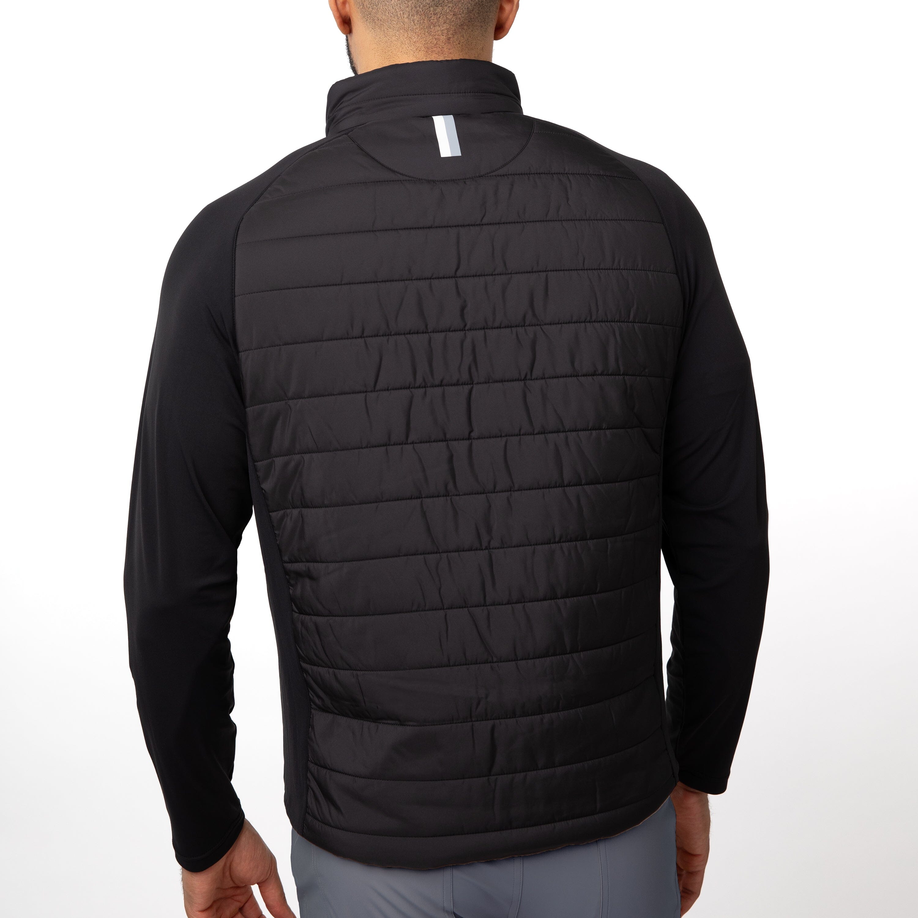 Alternative view of Fulton Hybrid Jacket | Solid - Black