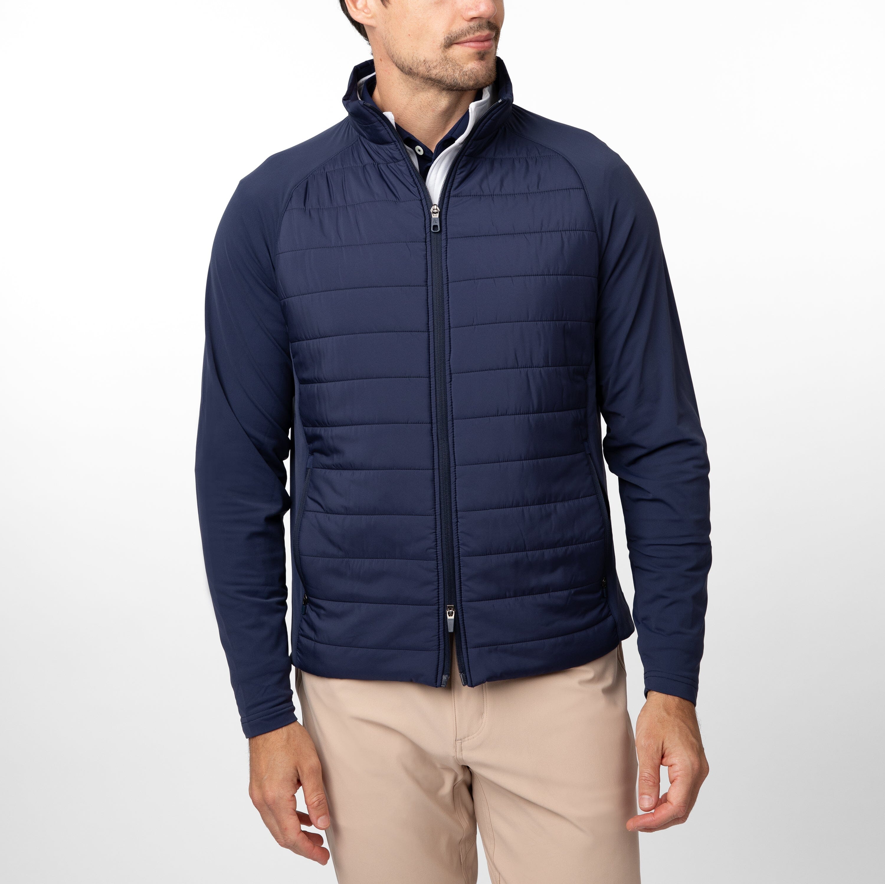 Fulton Hybrid Jacket | Solid - Fleet Navy