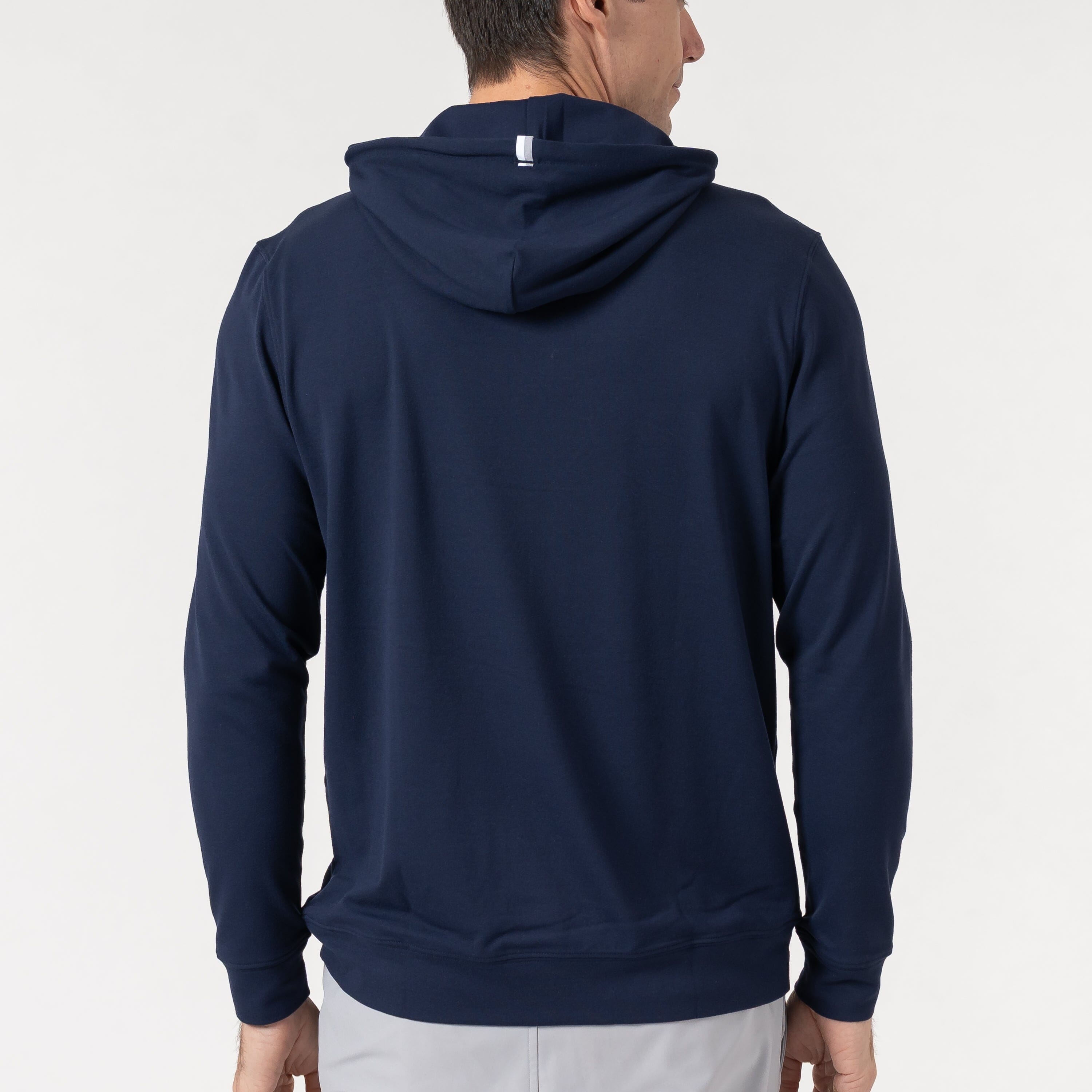 Alternative view of Hesi Performance Hoodie | Solid - Fleet Navy