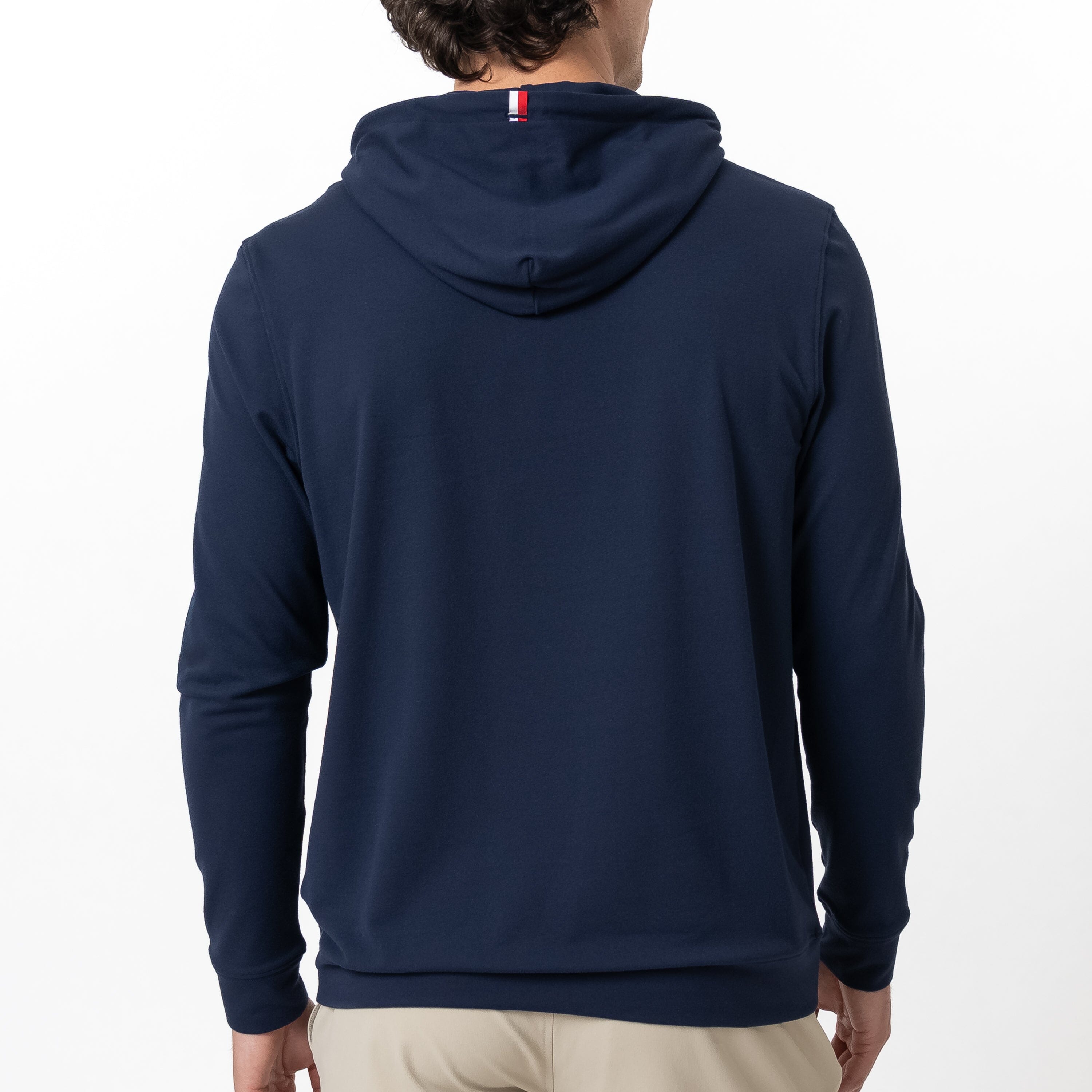 Alternative view of Hesi Performance Hoodie | Solid - Fleet Navy - USA