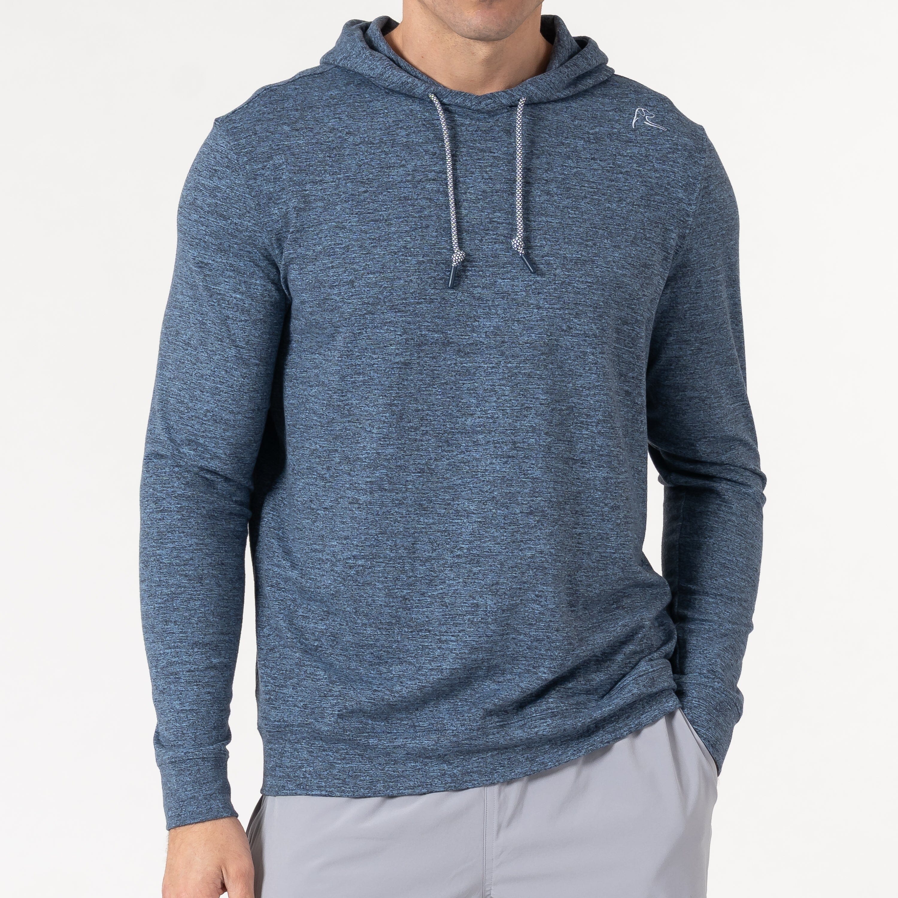 Hesi Performance Hoodie | Heather - Zone Blue/Fleet Navy