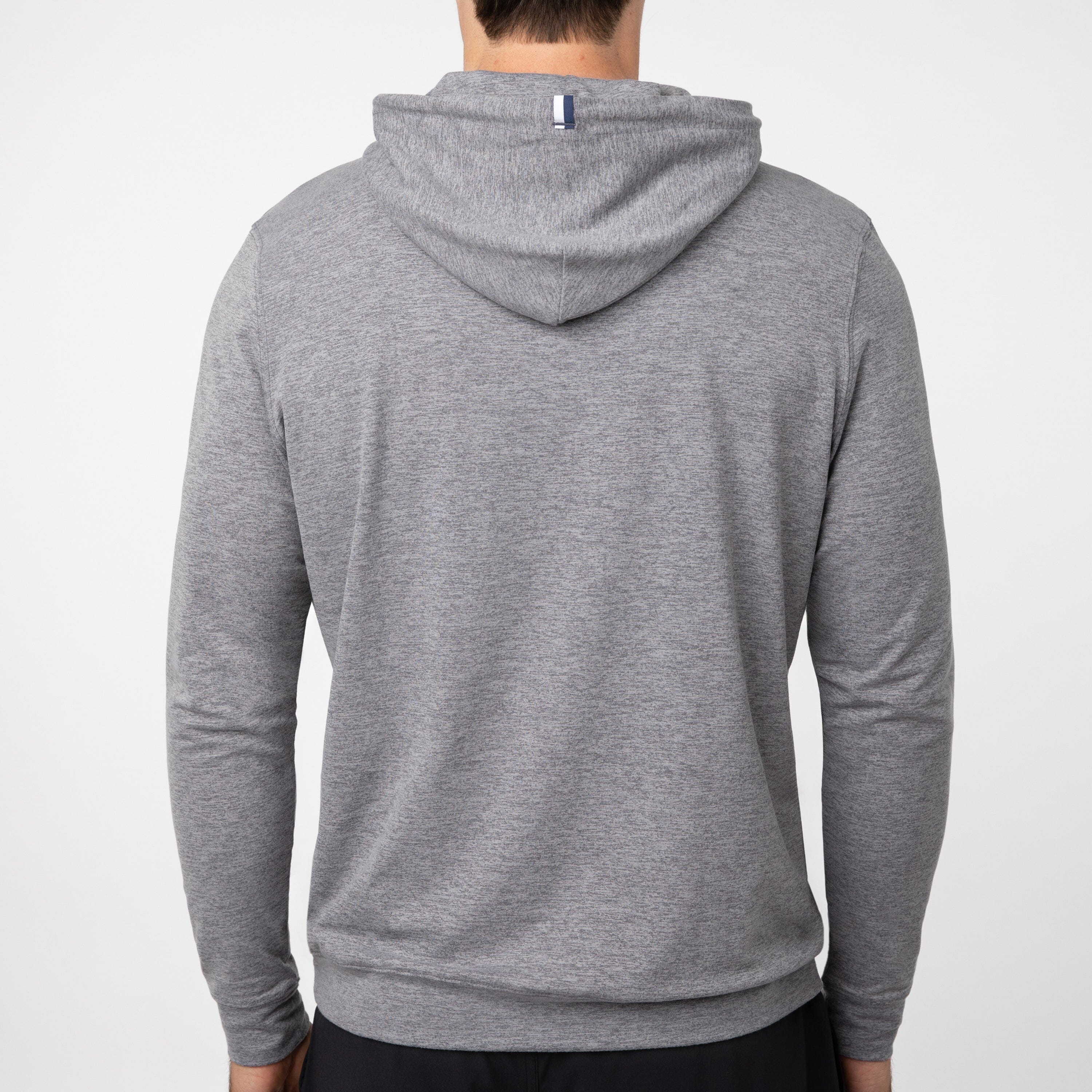 Alternative view of Hesi Performance Hoodie | Heather - Everest Grey/Stainless Steel