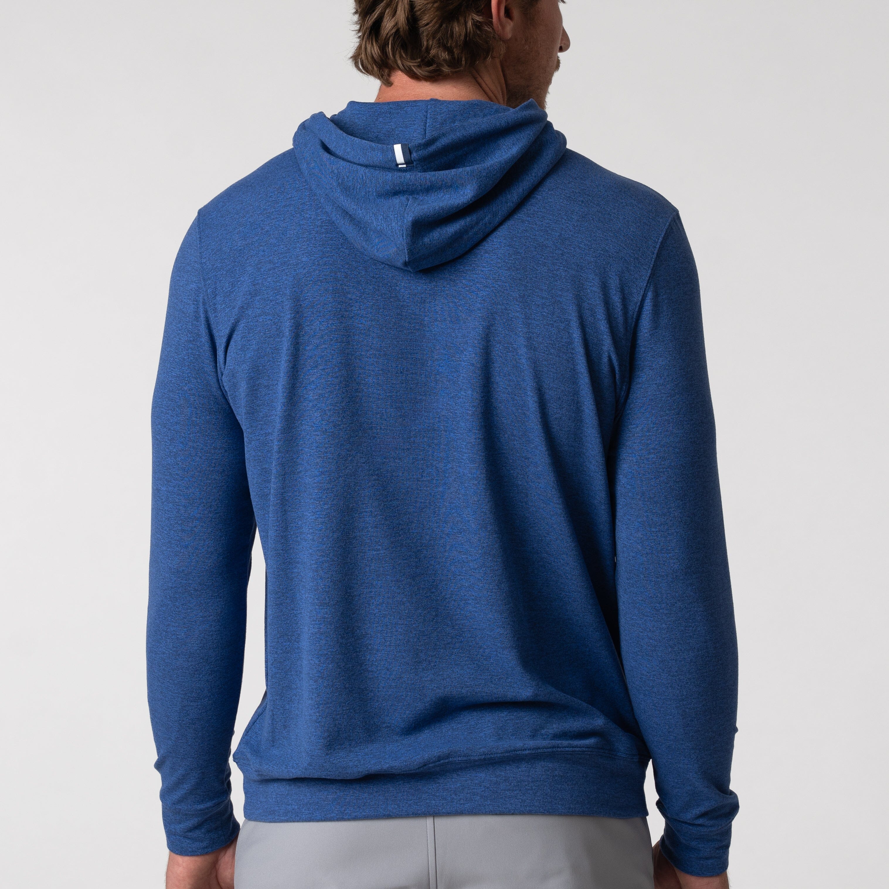 Alternative view of Hesi Performance Hoodie | Heather - Shoal Blue/Bunker Blue