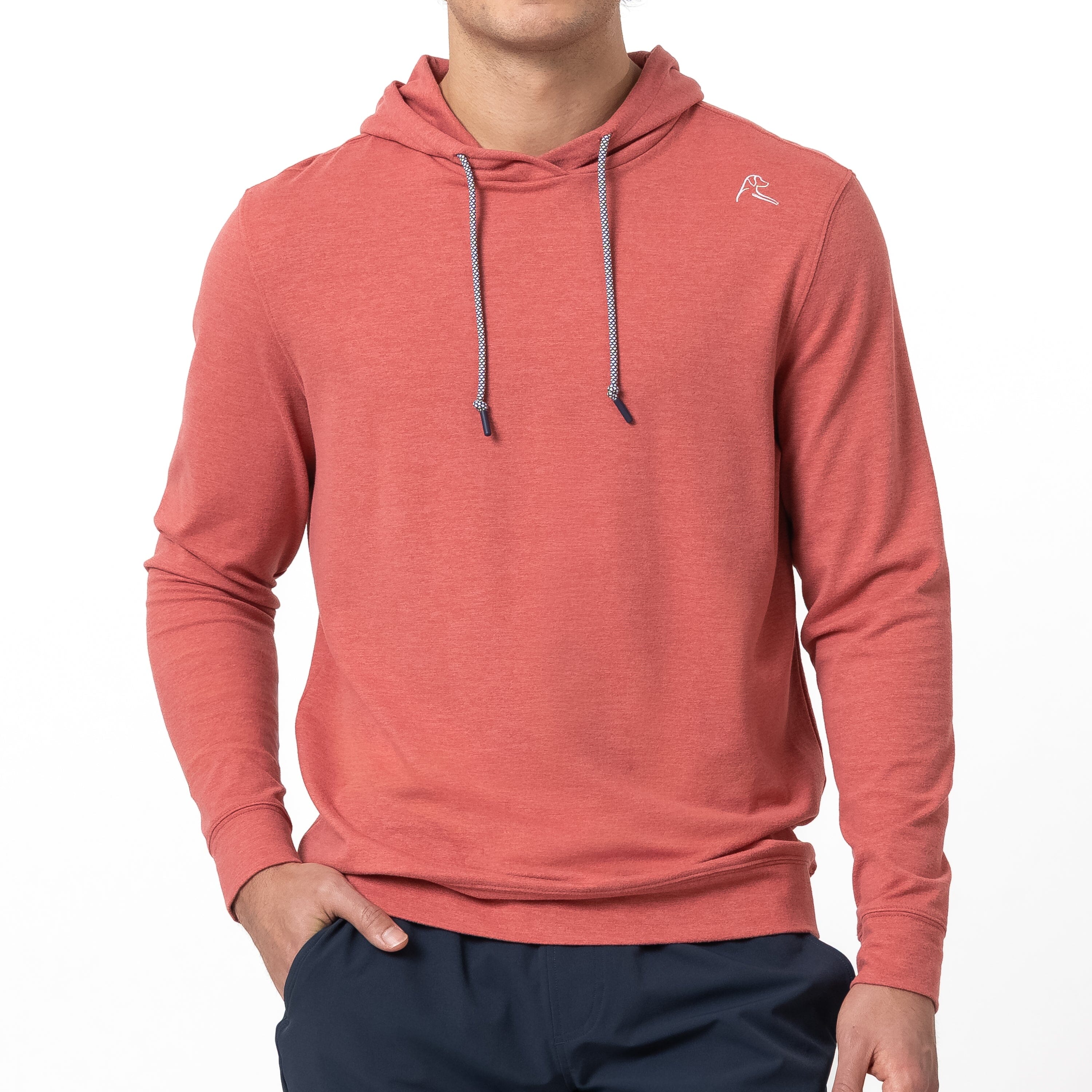 Hesi Performance Hoodie | Heather - Rouge Red/Rouge Red