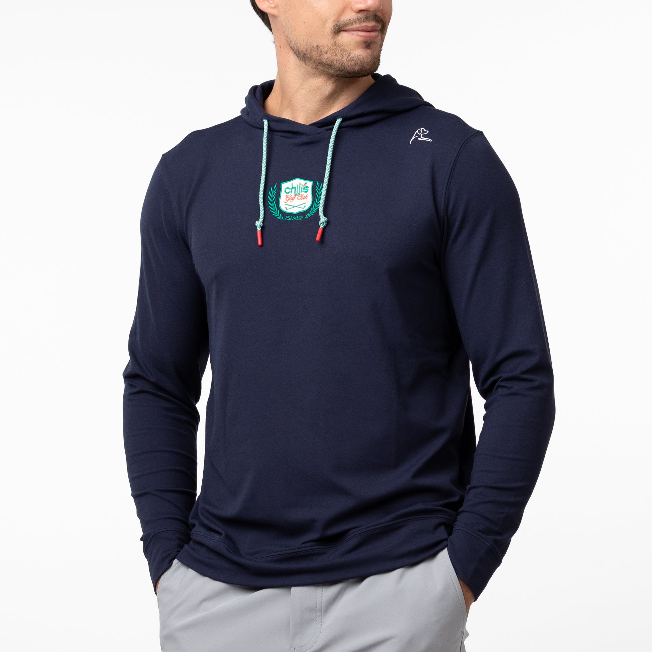 Hesi Performance Hoodie | Solid - Fleet Navy - Chili's - 1