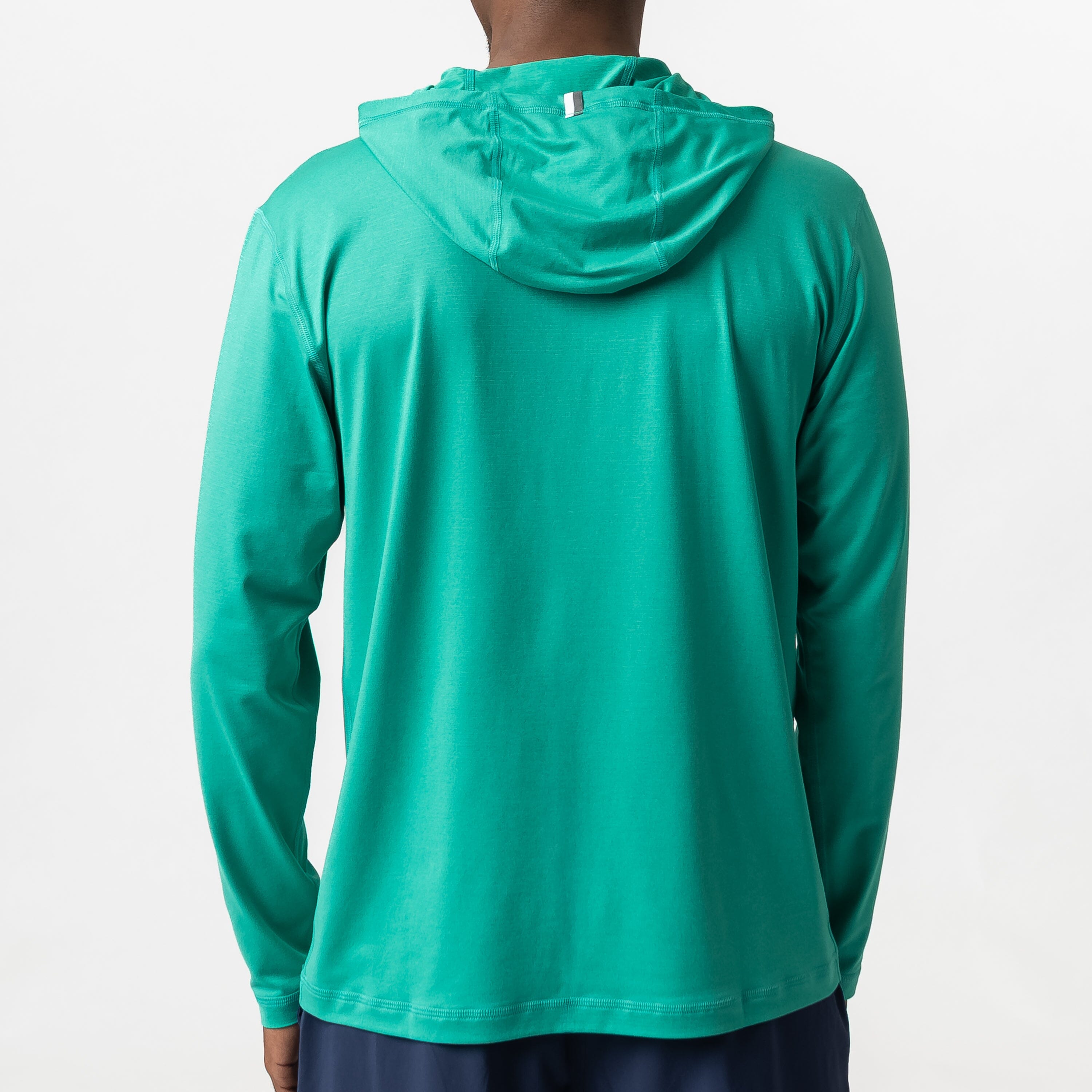 Alternative view of Blitz Tech Hoodie | Heather - Kelly Green/Lily Pad Green