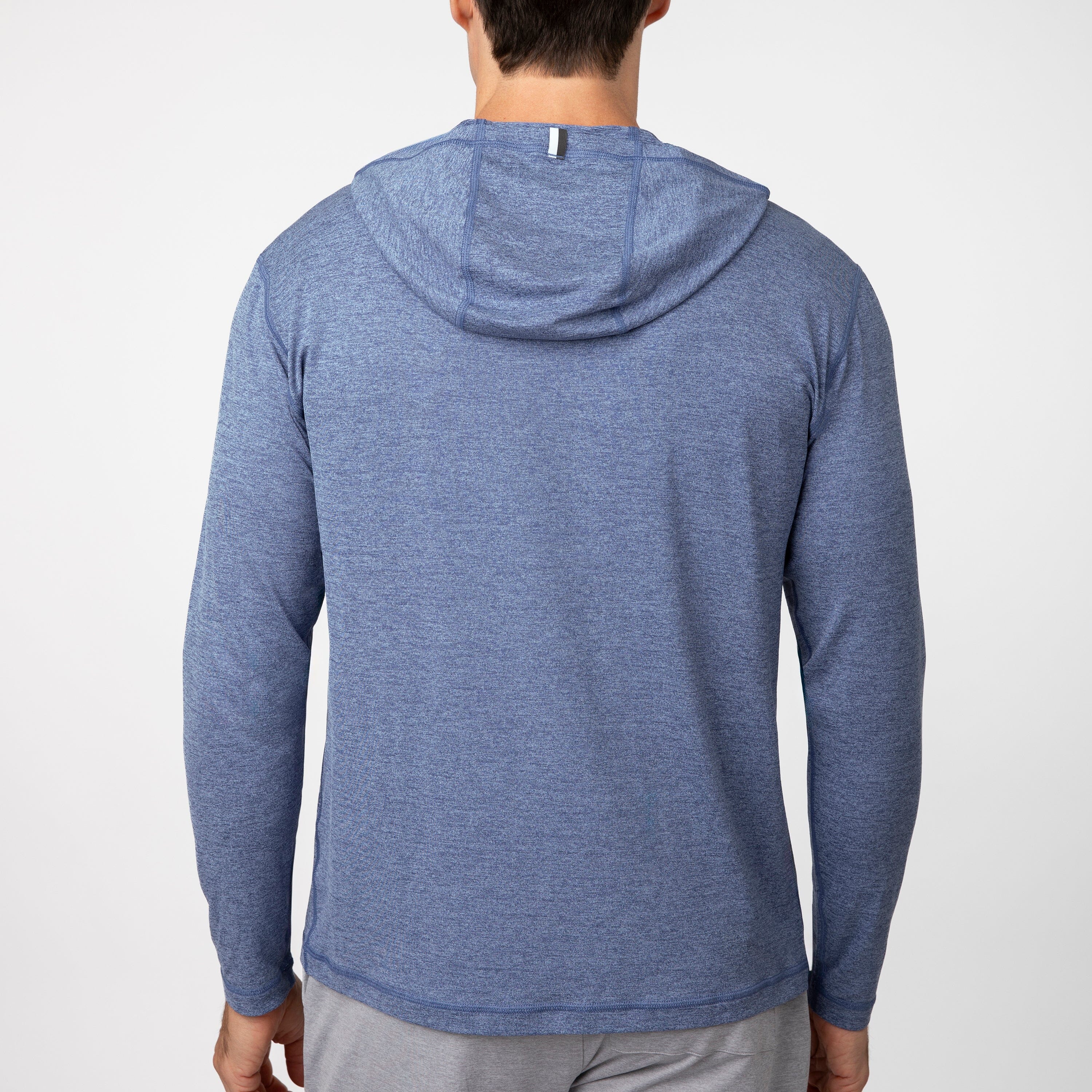 Alternative view of Blitz Tech Hoodie 2.0 | Heather - Coastal Blue/Oxford Blue