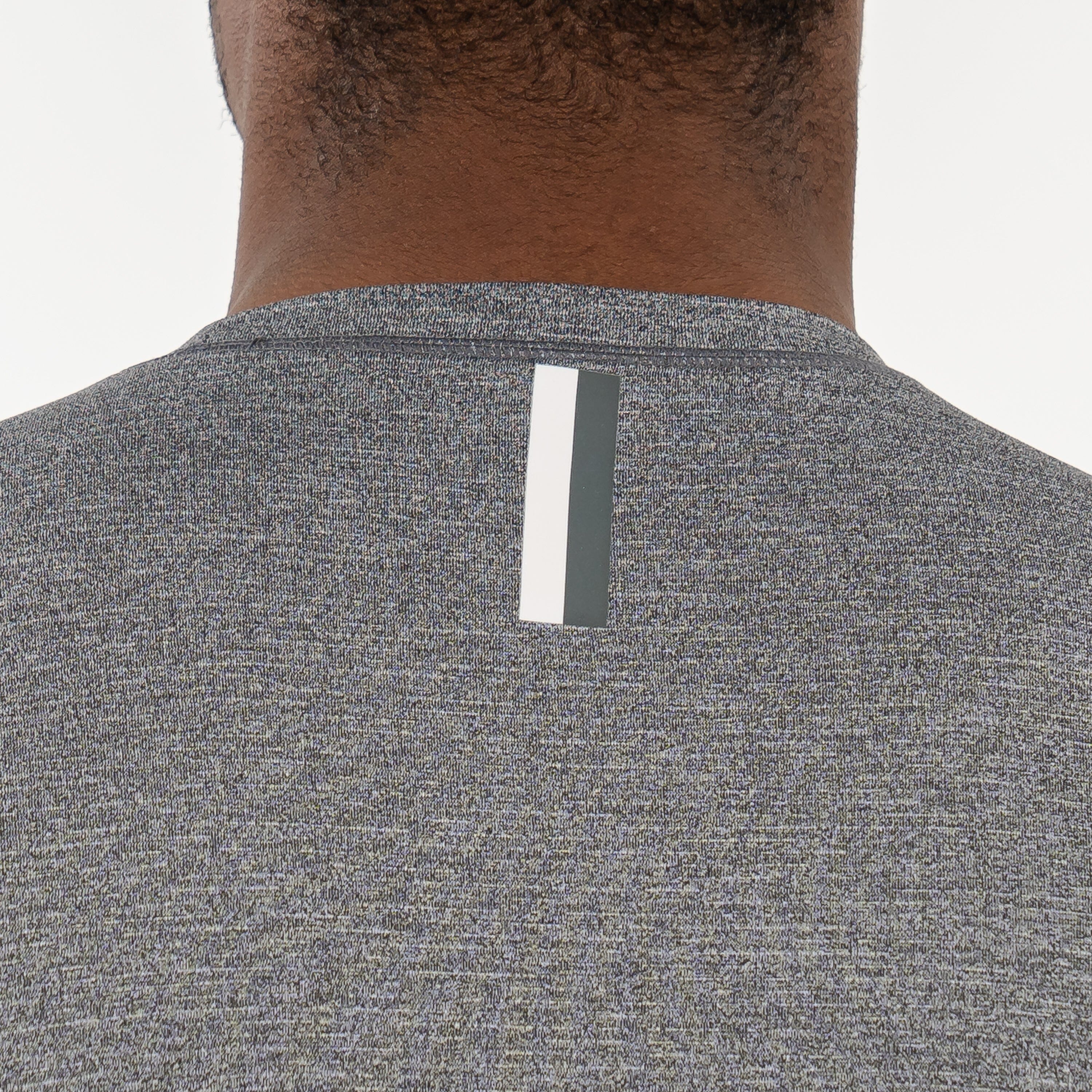 Alternative view of Blitz Tech Long Sleeve Tee | Heather - Middie Grey/White