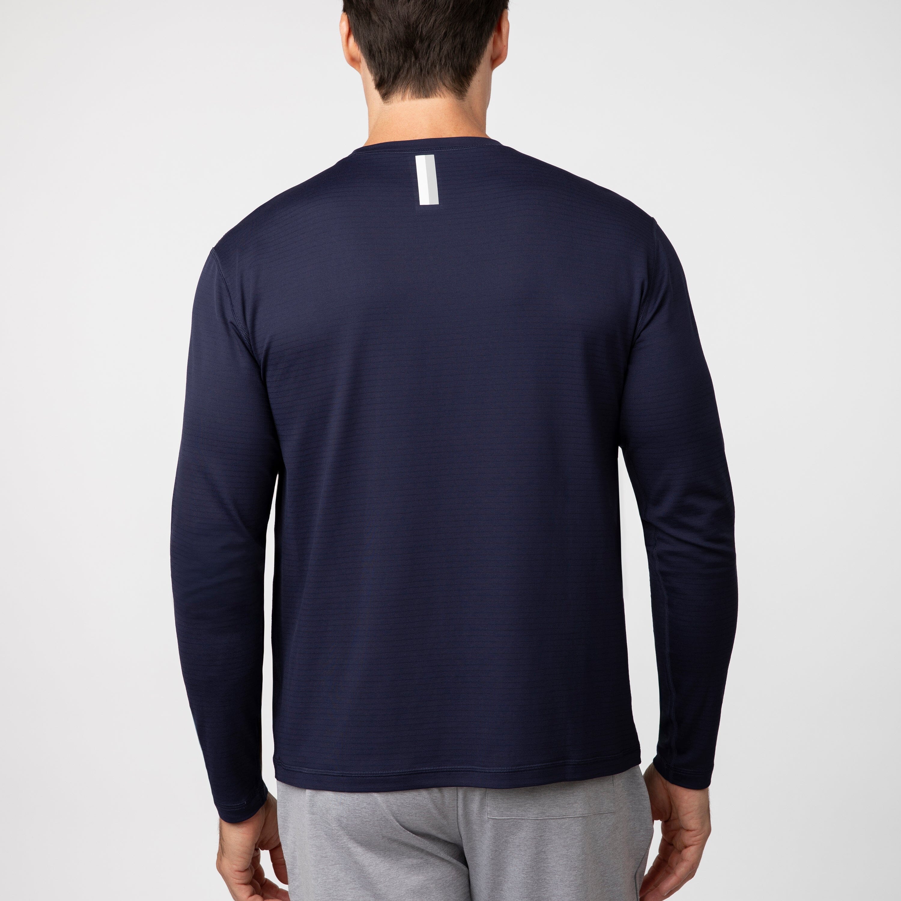 Alternative view of Blitz Tech Long Sleeve Tee 2.0 | Solid - Fleet Navy