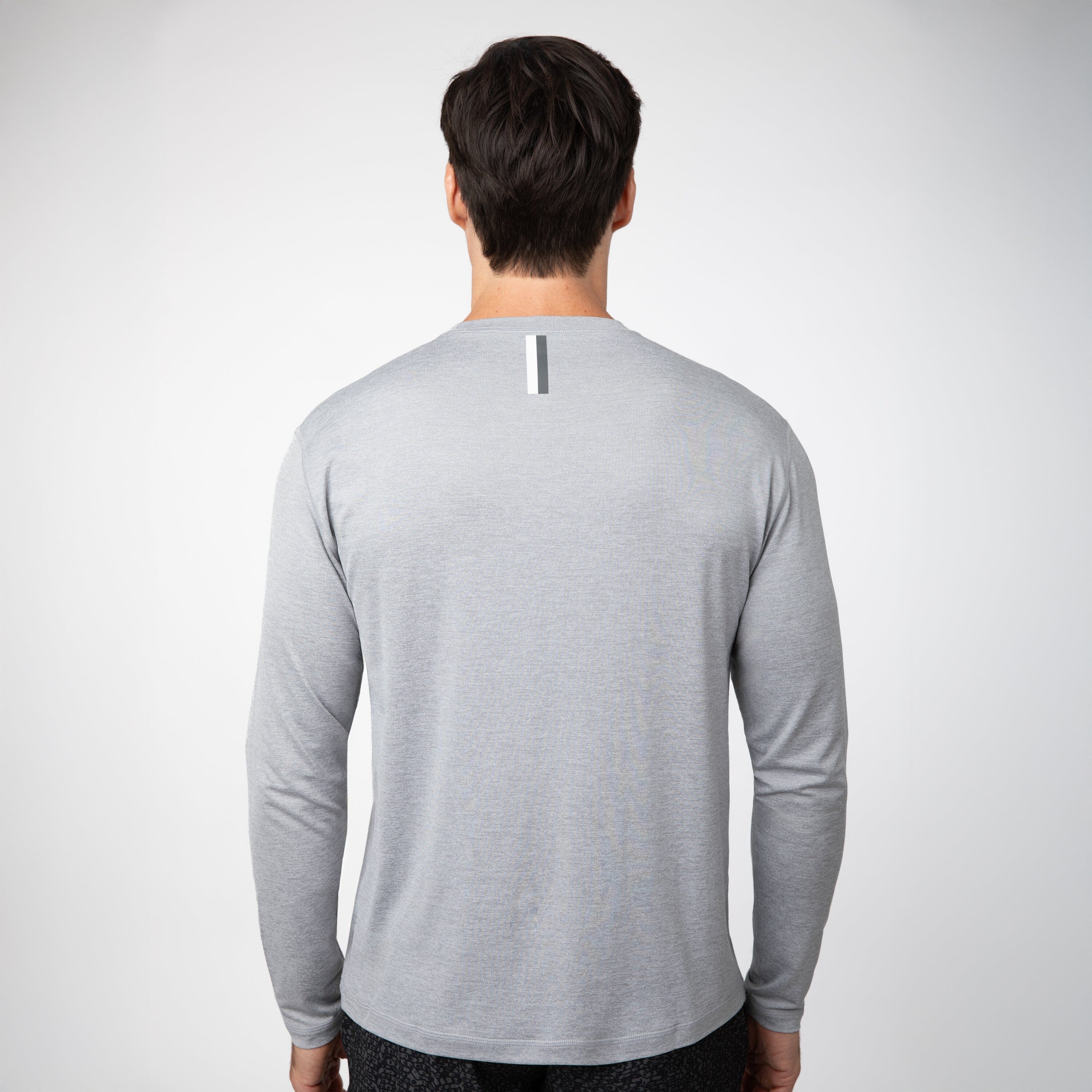 Alternative view of Blitz Tech Long Sleeve Tee 2.0 | Heather - Stainless Steel/Stratus Grey