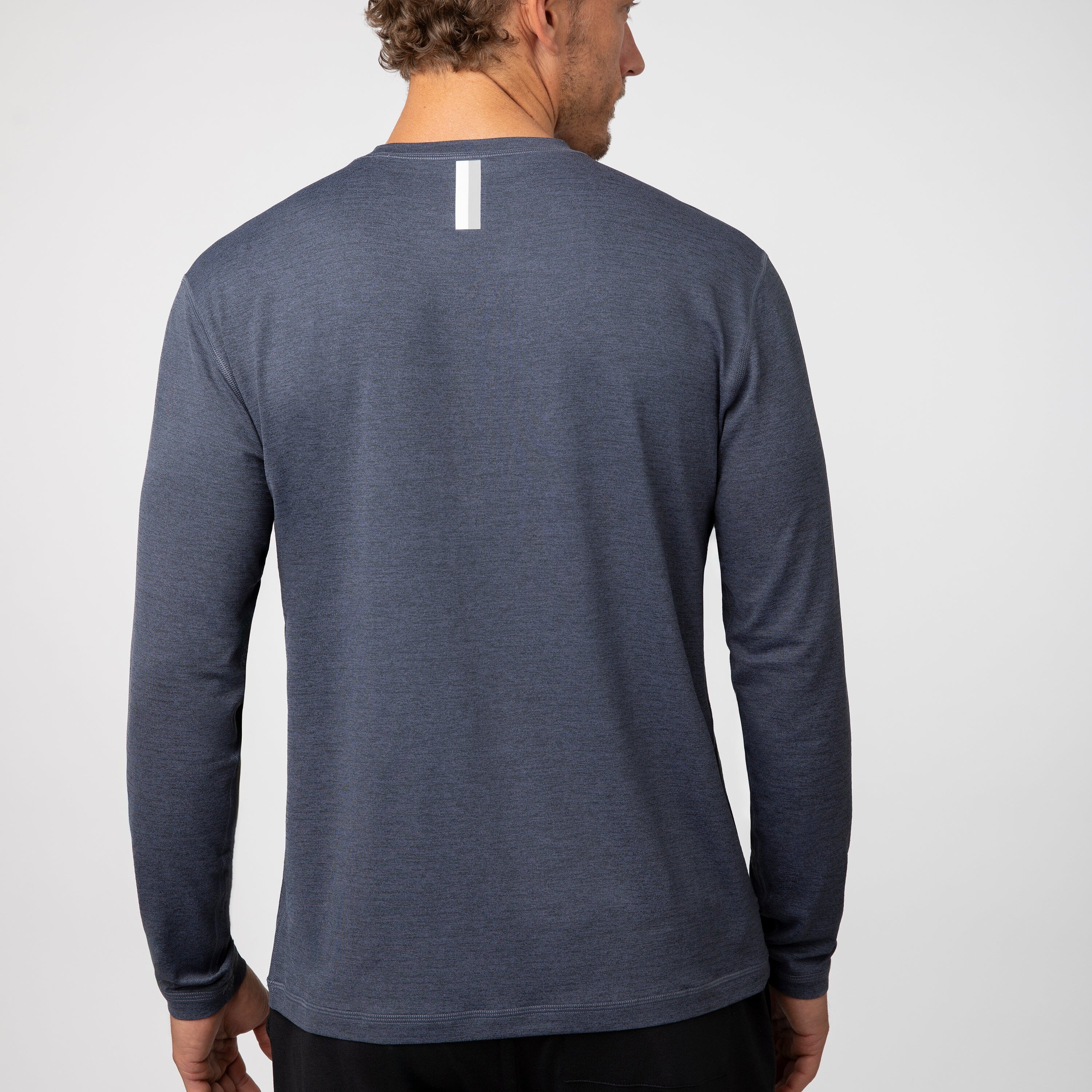 Alternative view of Blitz Tech Long Sleeve Tee 2.0 | Heather - Postgame Grey/Everest Grey