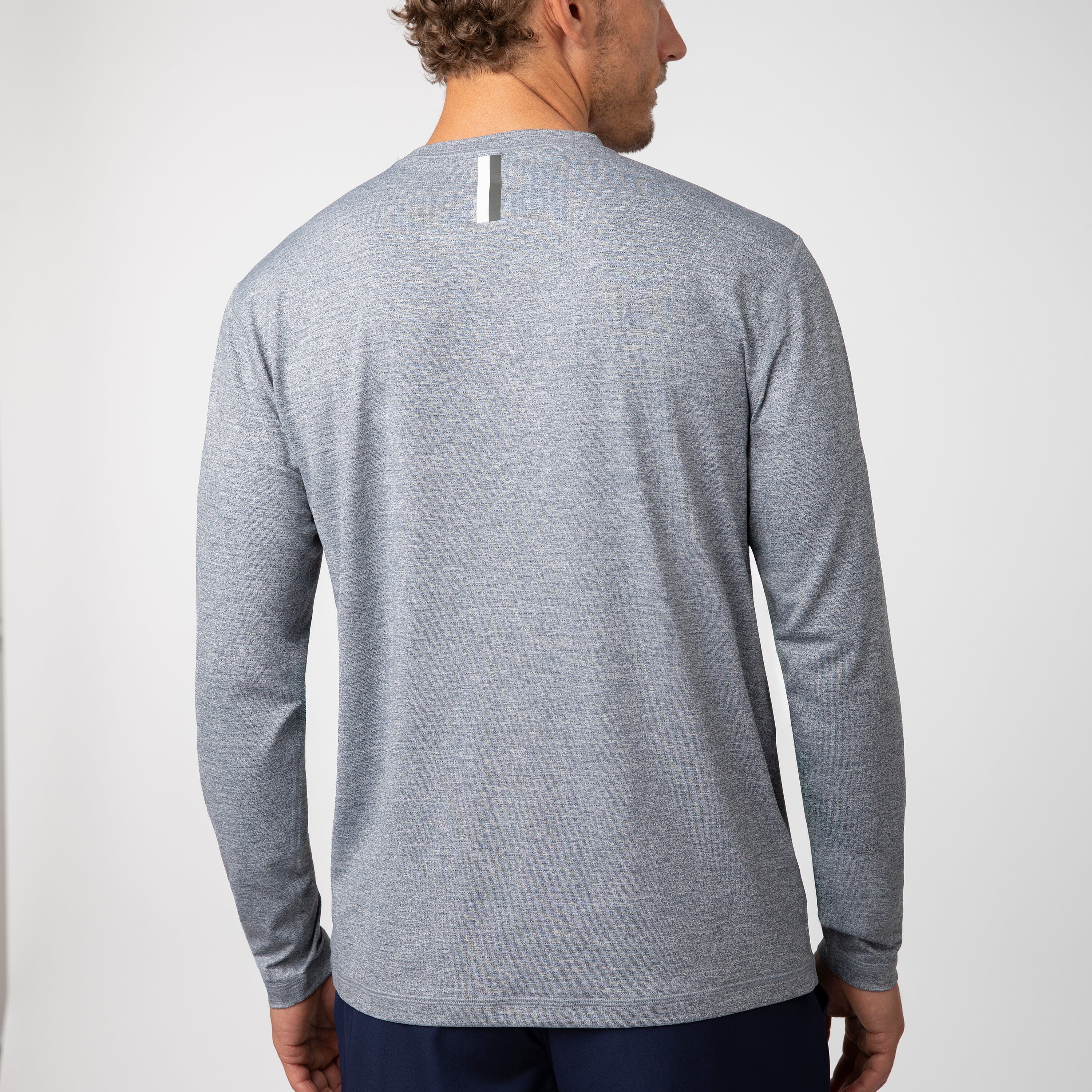 Alternative view of Blitz Tech Long Sleeve Tee 2.0 | Heather - Postgame Grey/White