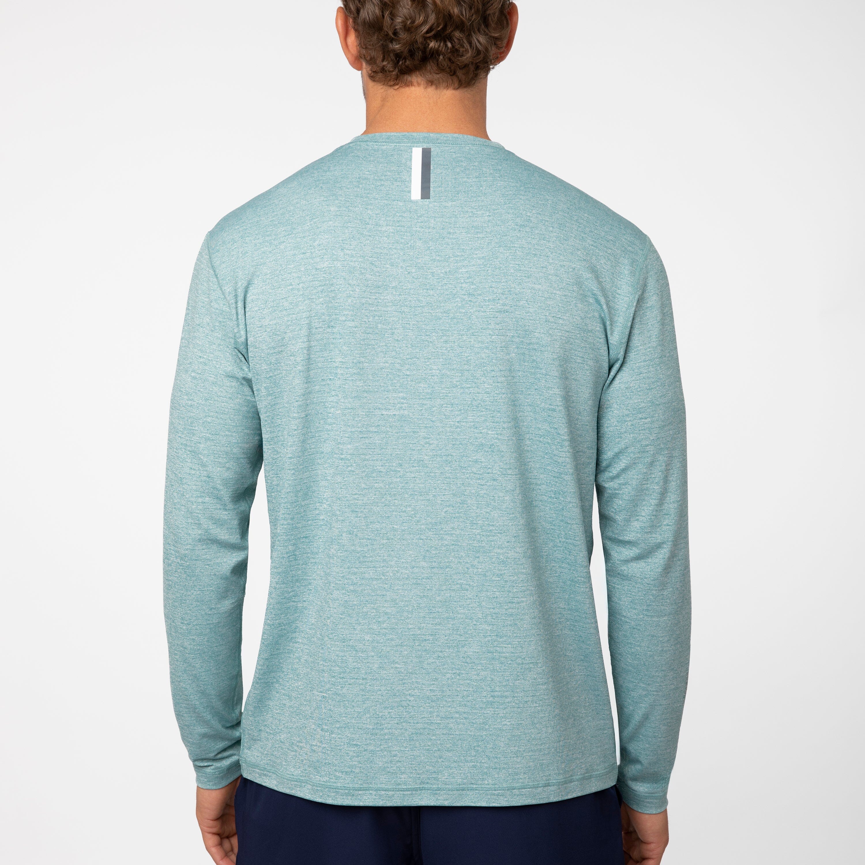 Alternative view of Blitz Tech Long Sleeve Tee 2.0 | Heather - Bullfrog Green/White