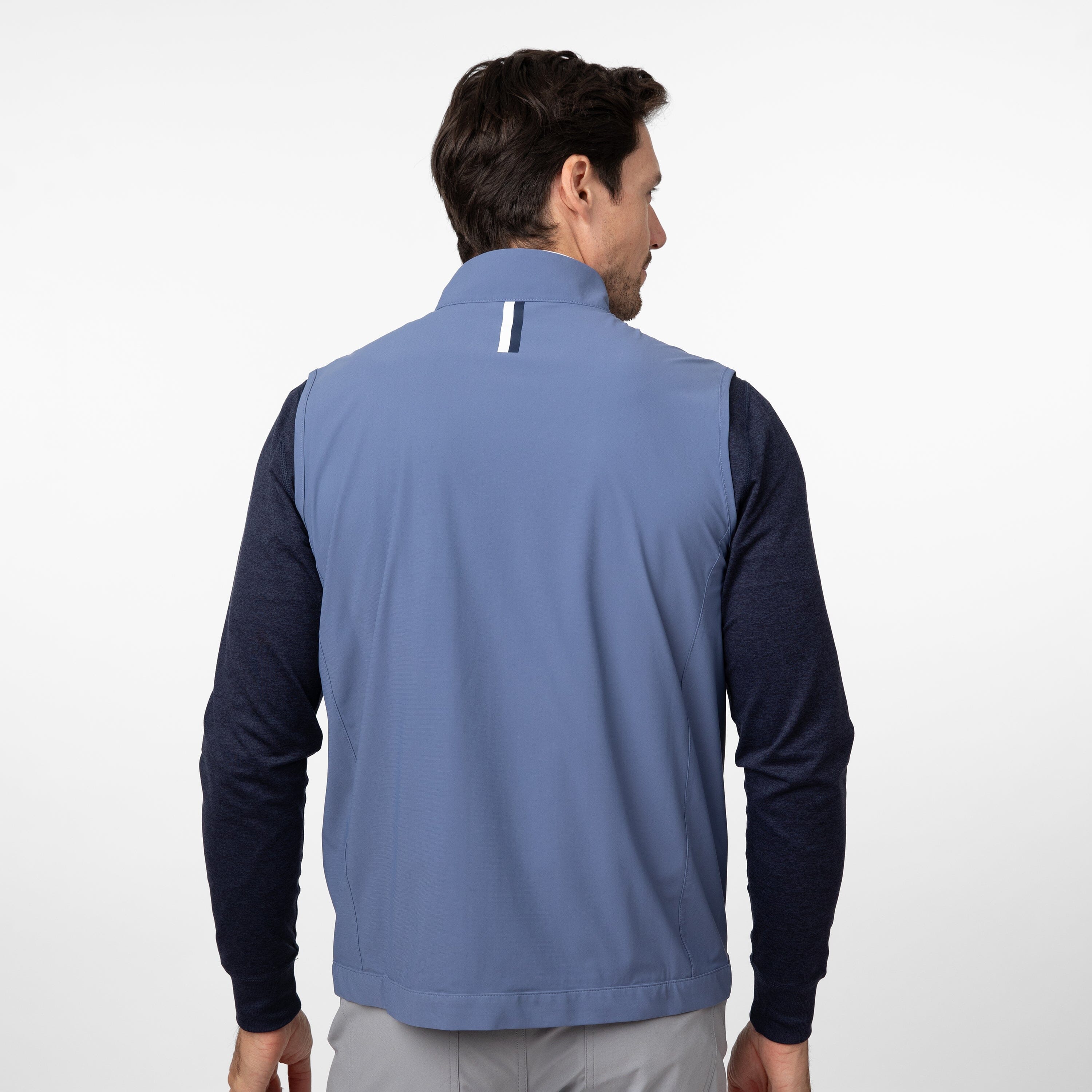 Alternative view of Brookline Lightweight Vest | Solid - Coastal Blue/Fleet Navy