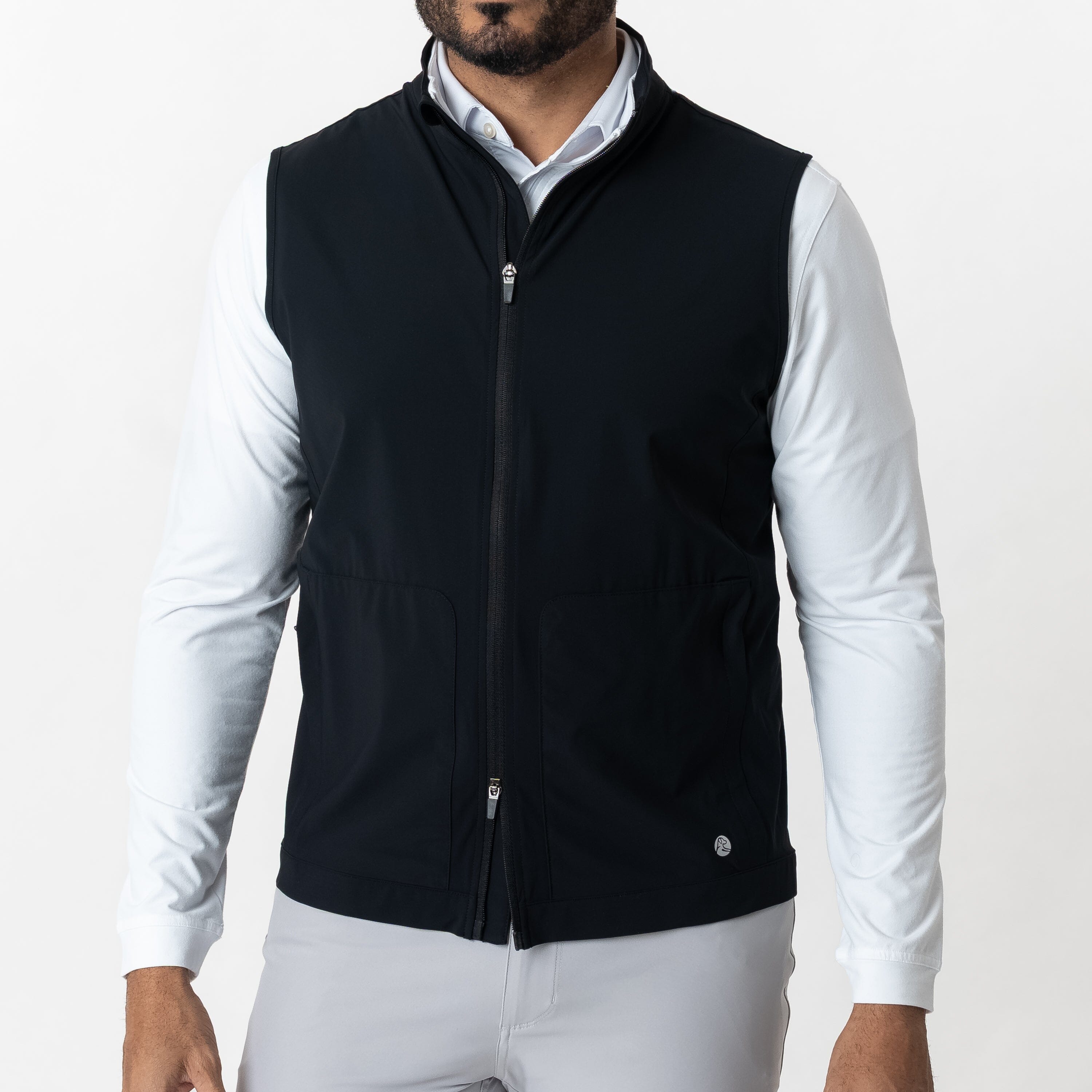 Alternative view of Brookline Lightweight Vest | Solid - Midnight Black